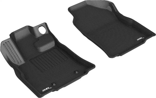 3D MAXpider Floor Mats Subaru Ascent (19-24) All-Weather Kagu Series Black - Front / Second / Third Row