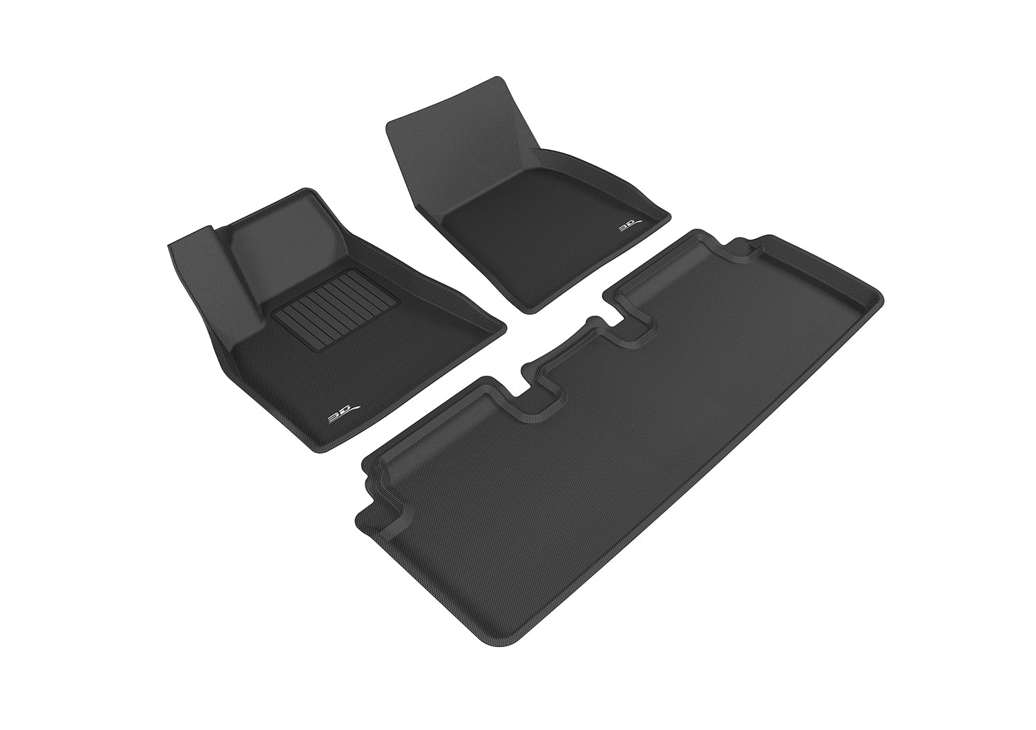 3D MAXpider Floor Mats Tesla Model S (12-14) All-Weather Kagu Series - Front or Second Row