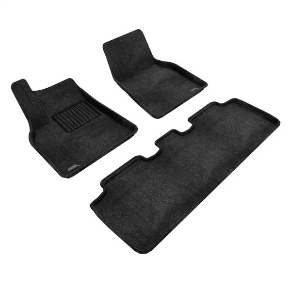 3D MAXpider Floor Mats Tesla Model Y 5 Seater (22-24) Premium Perfect Fit Carpet Series - Complete Set - Image 3