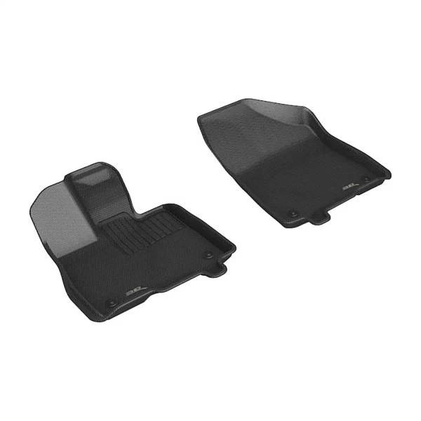 3D MAXpider Floor Mats Toyota Sienna 7 / 8 Seater (21-24) All-Weather Kagu Series Black - Front / Second / Third Row