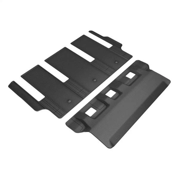 3D MAXpider Floor Mats Toyota Sienna 7 / 8 Seater (21-24) All-Weather Kagu Series Black - Front / Second / Third Row - Image 3