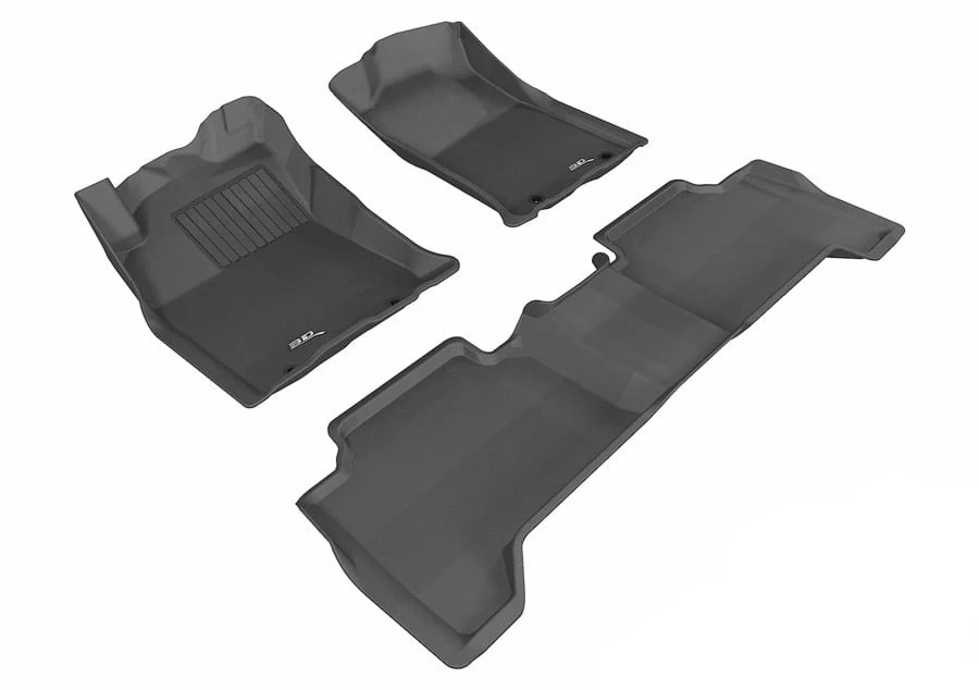 3D MAXpider Floor Mats Toyota Tacoma Double Cab (12-15) All-Weather Kagu Series - Front or Second Row