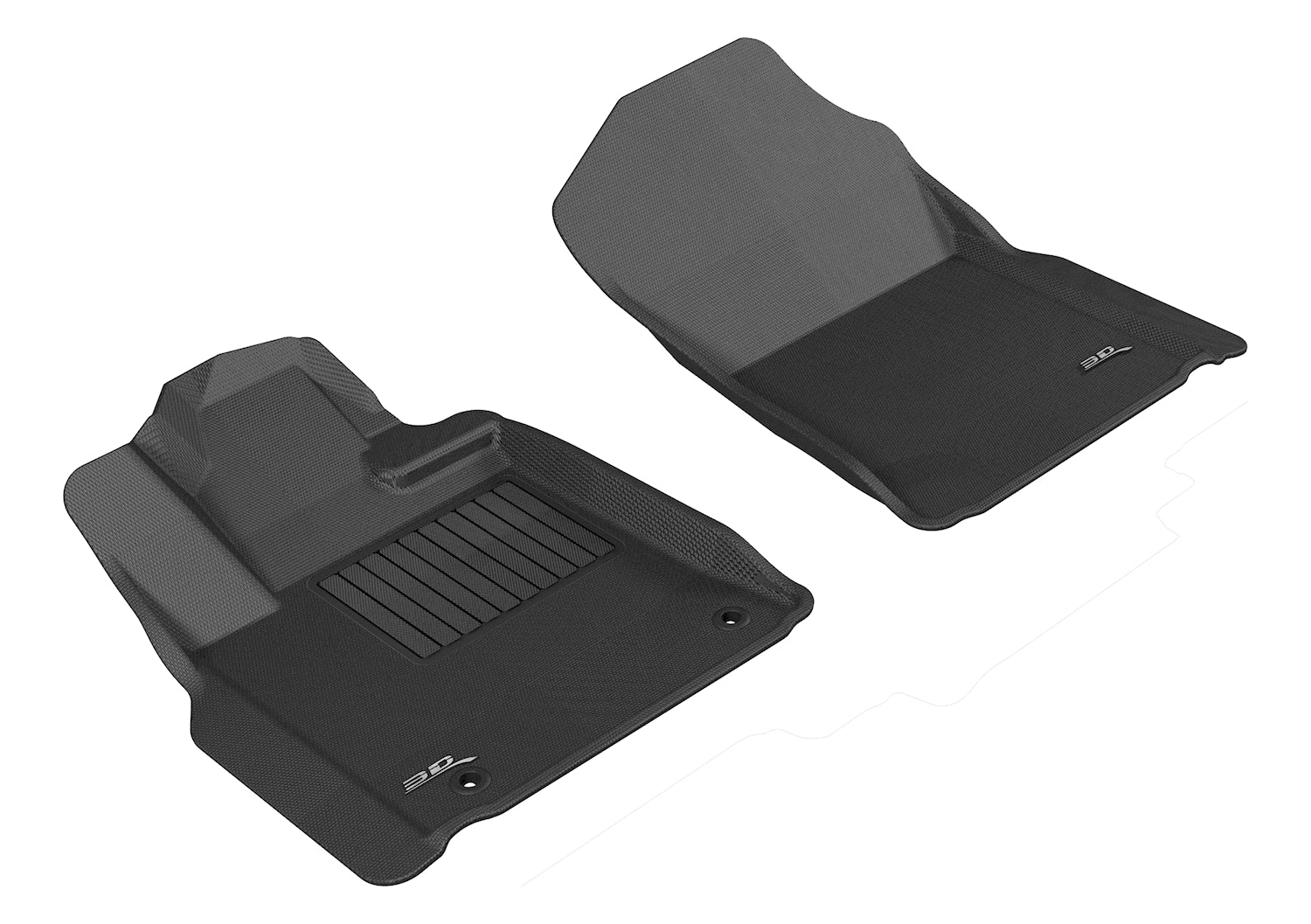 3D MAXpider Floor Mats Toyota Tundra (14-21) All-Weather Kagu Series Black - Front or Second Row - Image 2
