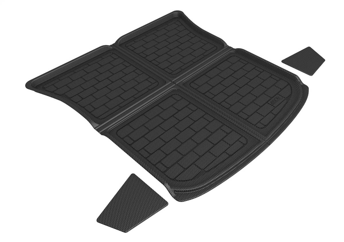 3D MAXpider Cargo Liner Tesla Model Y [5 or 7 Seater] (20-24) Kagu Black Rubber - Upper or Lower Rear - Image 2
