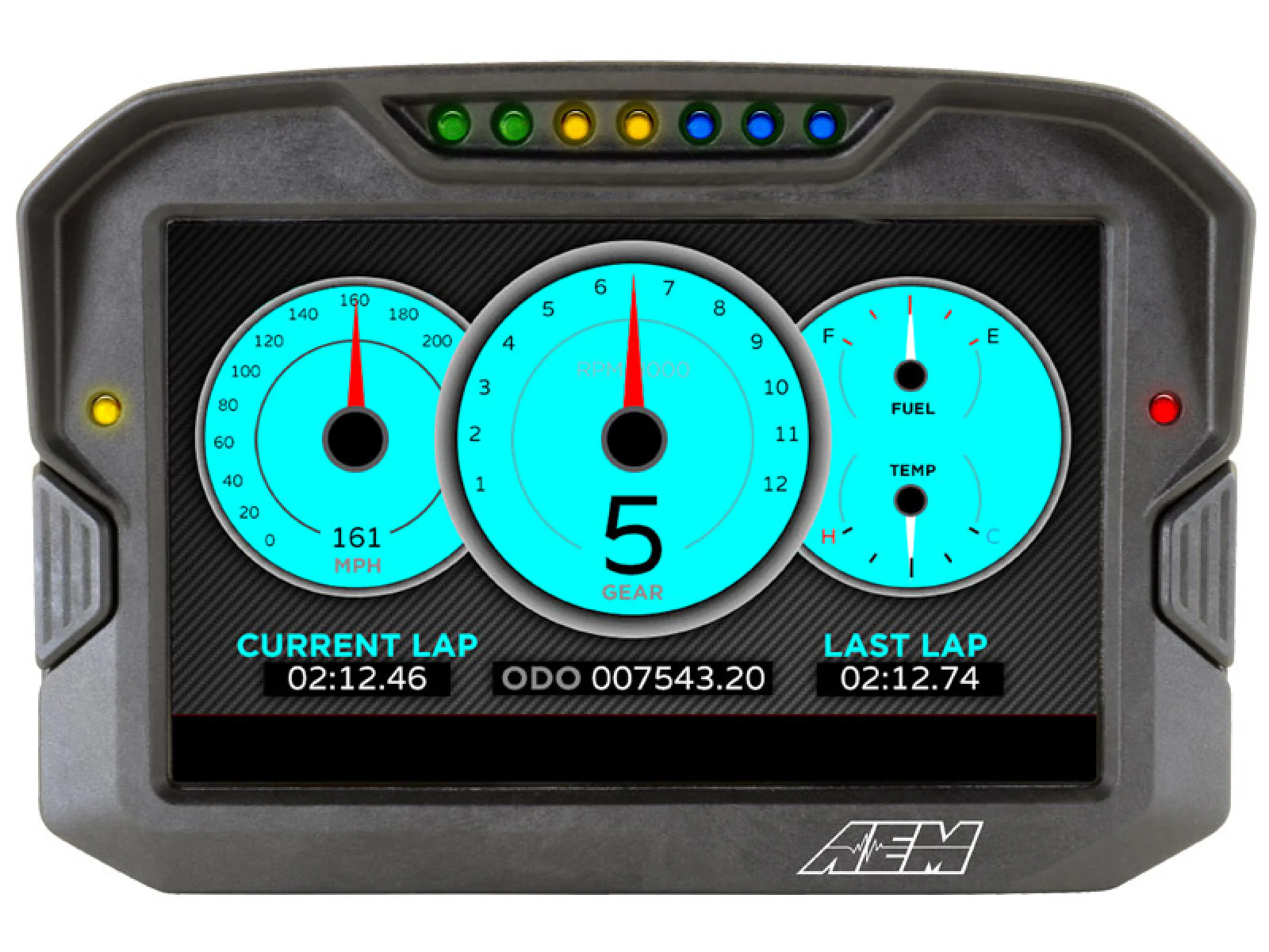 AEM 30-5703 CD-7 Carbon Digital Racing and Logging Dash Display - Logging / GPS Enabled - Image 8