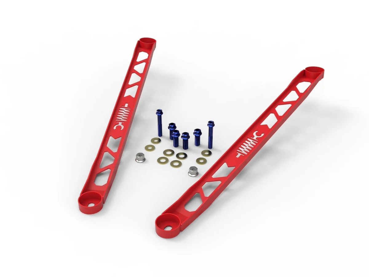 aFe Strut Brace Front Bar Toyota GR Supra (2020-2026) 450-721003 Bolt On Install - Red / Black / Blue / Silver