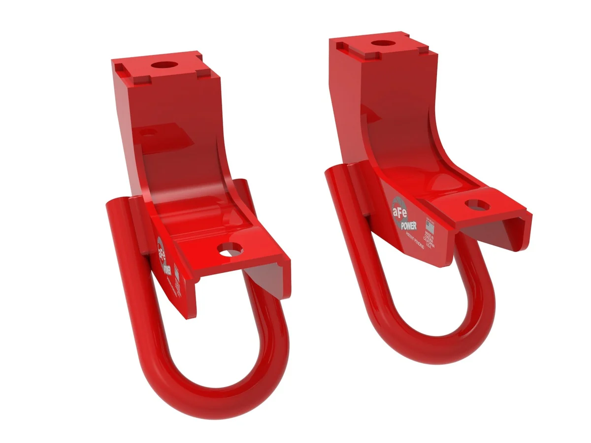 aFe Tow Hooks Toyota Tundra (2022-2025) Front Black / Red / Blue / Yellow / Gray 450-72T001
