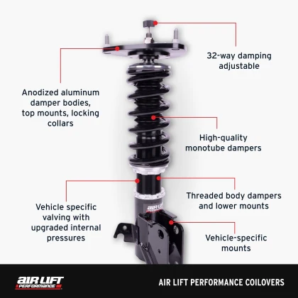Air Lift Coilovers Infiniti G37 (08-14) Nissan 370Z (09-20) Z (23-25) Adjustable Dampening & Optional Coilover To Air Conversion Kit - 79010 - Image 7