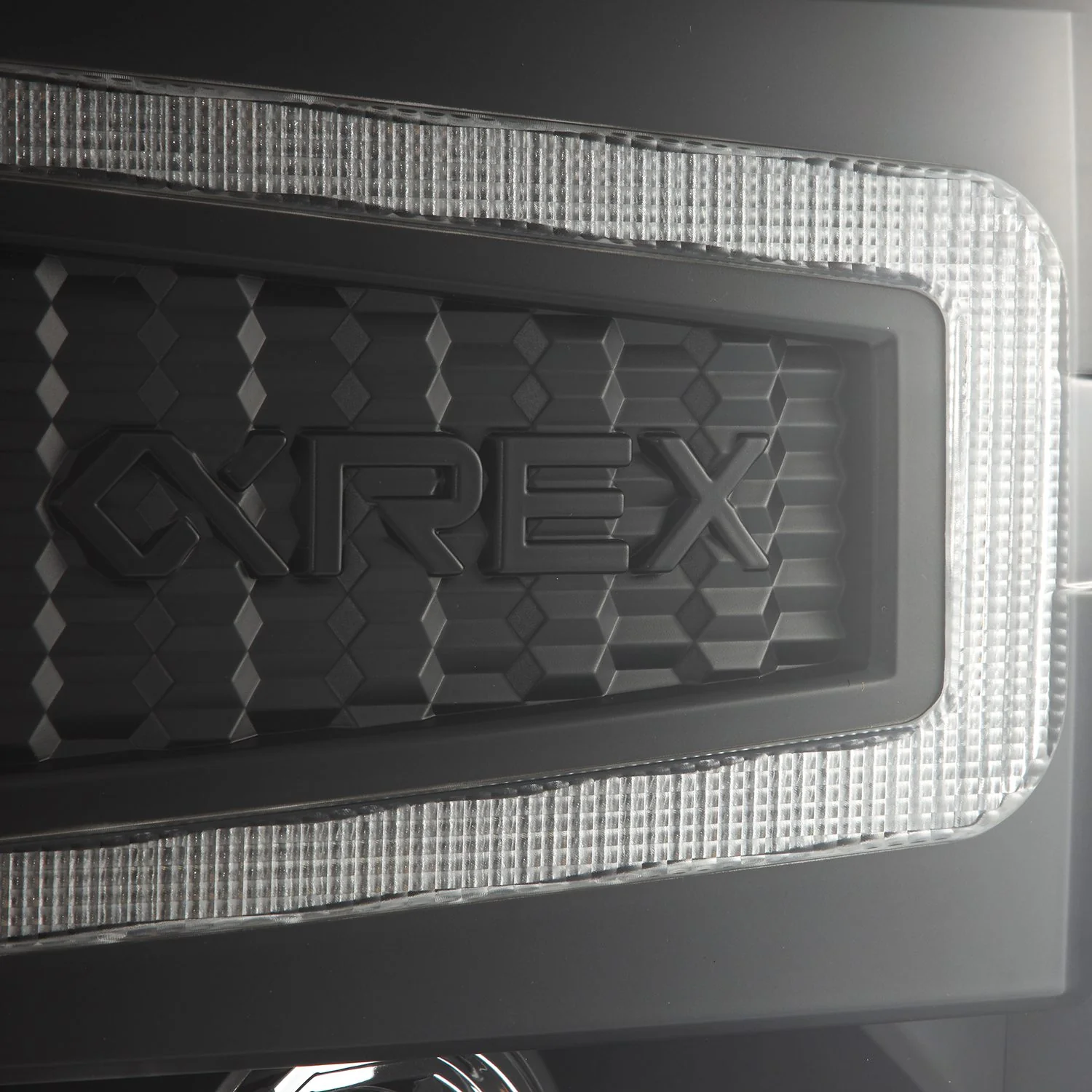 AlphaRex LED Projector Headlights Chevy Silverado 1500 (14-15) [LUXX Series - DRL Light Tube] Black / Chrome / Alpha-Black - Image 2