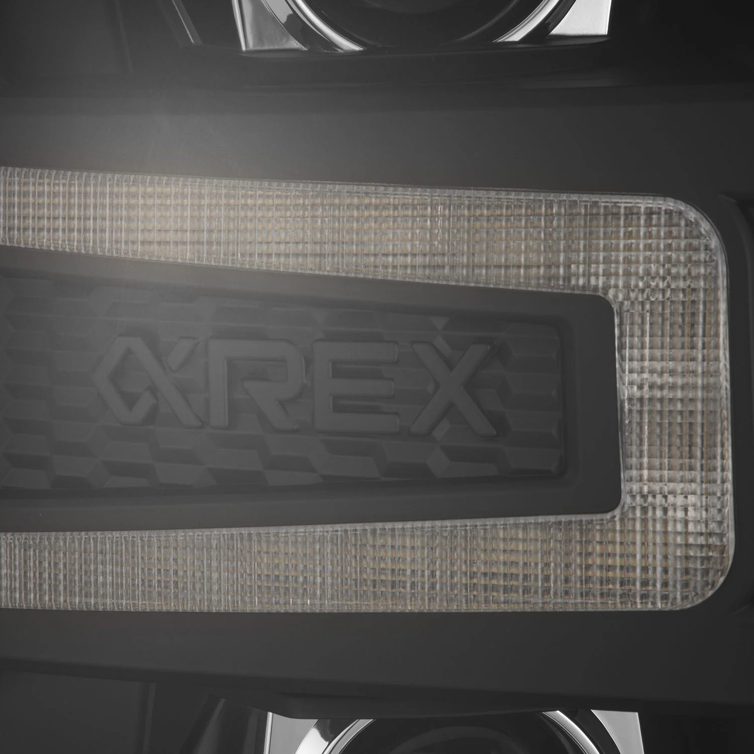AlphaRex LED Projector Headlights Chevy Silverado 1500 (16-18) [LUXX Series - DRL Light Tube] Alpha-Black / Black / Chrome - Image 13