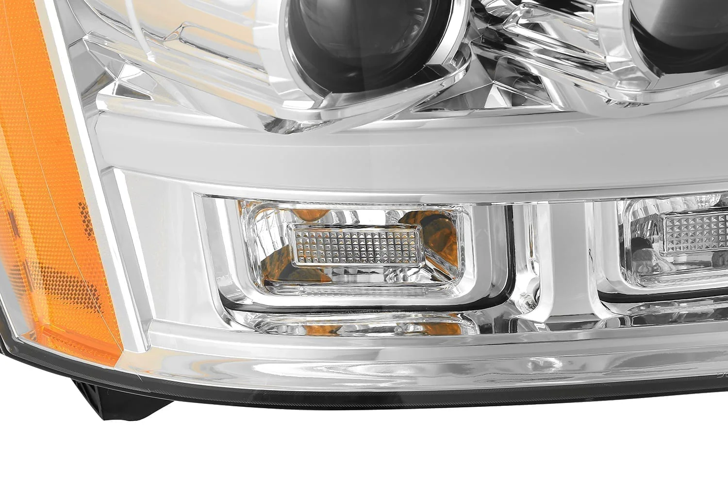 AlphaRex LED Projector Headlights Chevy Suburban (07-14) [LUXX Series - DRL Light Tube] Black or Chrome - Image 10