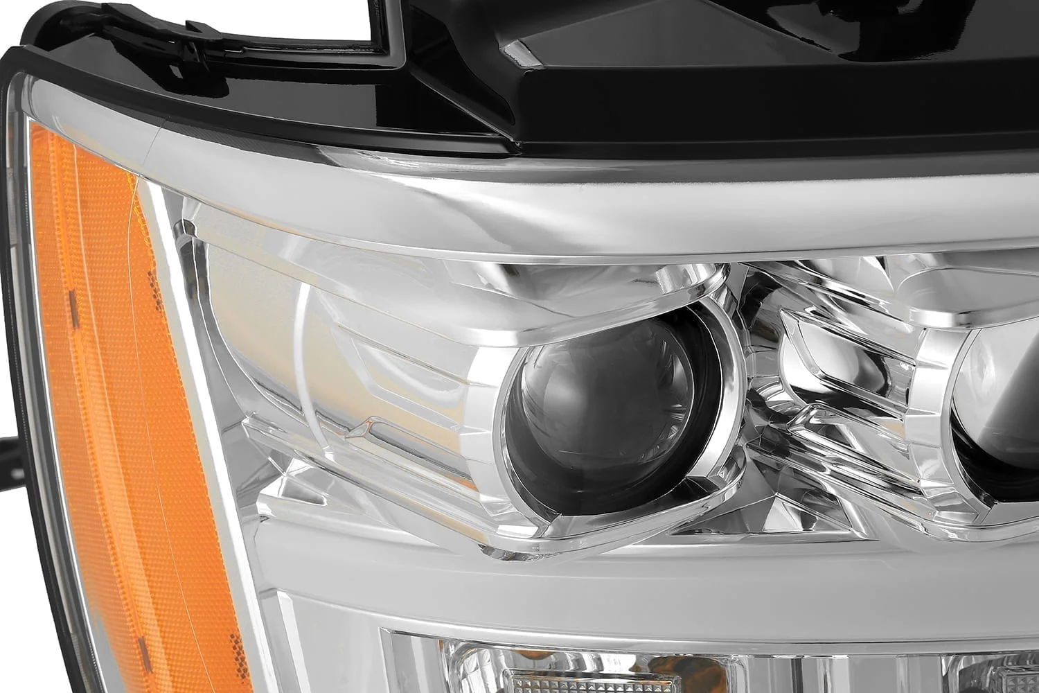 AlphaRex LED Projector Headlights Chevy Suburban (07-14) [LUXX Series - DRL Light Tube] Black or Chrome - Image 11