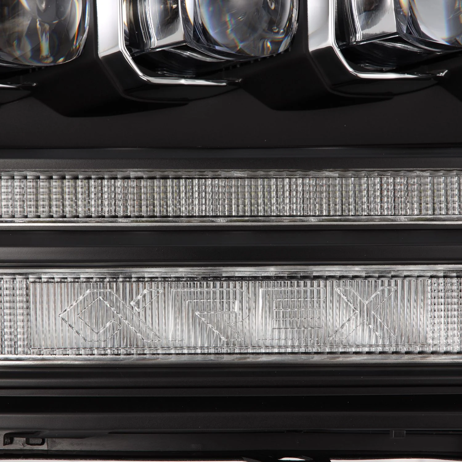 AlphaRex LED Projector Headlights Dodge Ram (09-18) [3D Ice-Cube LED - NOVA Series w/ DRL] Black / Chrome / Jet Black - Image 13