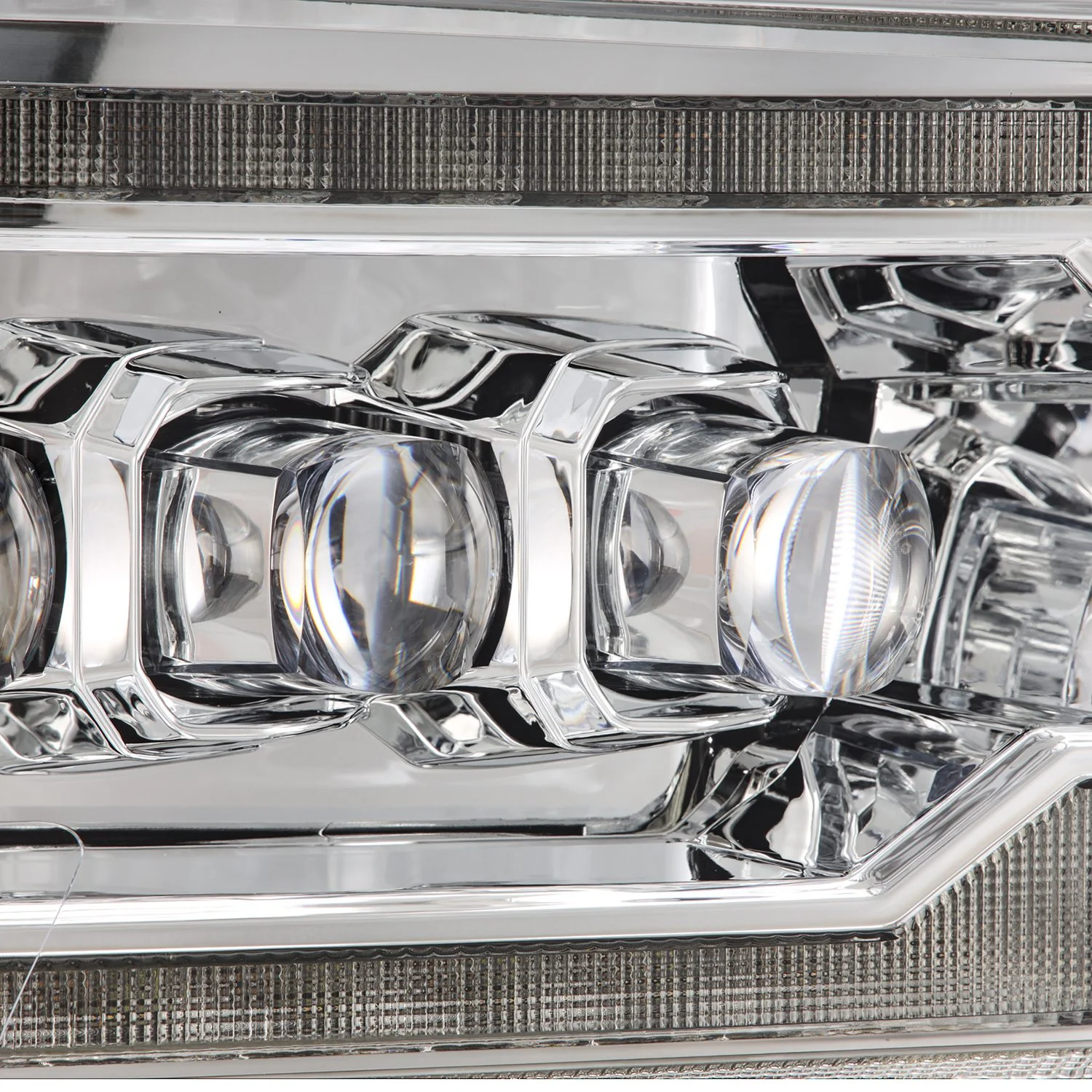 AlphaRex LED Projector Headlights Dodge Ram (09-18) [3D Ice-Cube LED - NOVA Series w/ DRL] Black / Chrome / Jet Black - Image 21