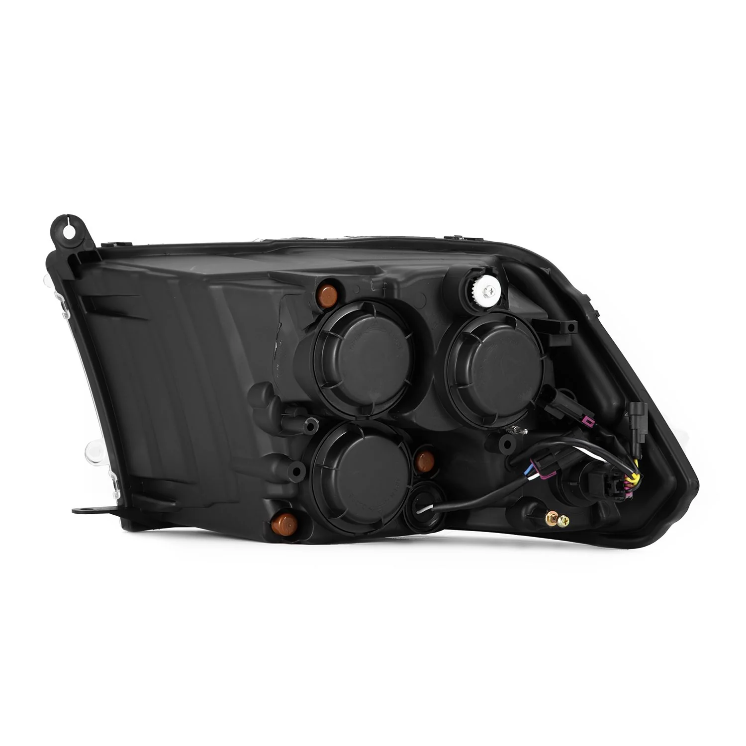 AlphaRex LED Projector Headlights Dodge Ram (09-18) [5th Gen Version LUXX Series - DRL Light Tube] Alpha-Black / Black / Chrome - Image 21