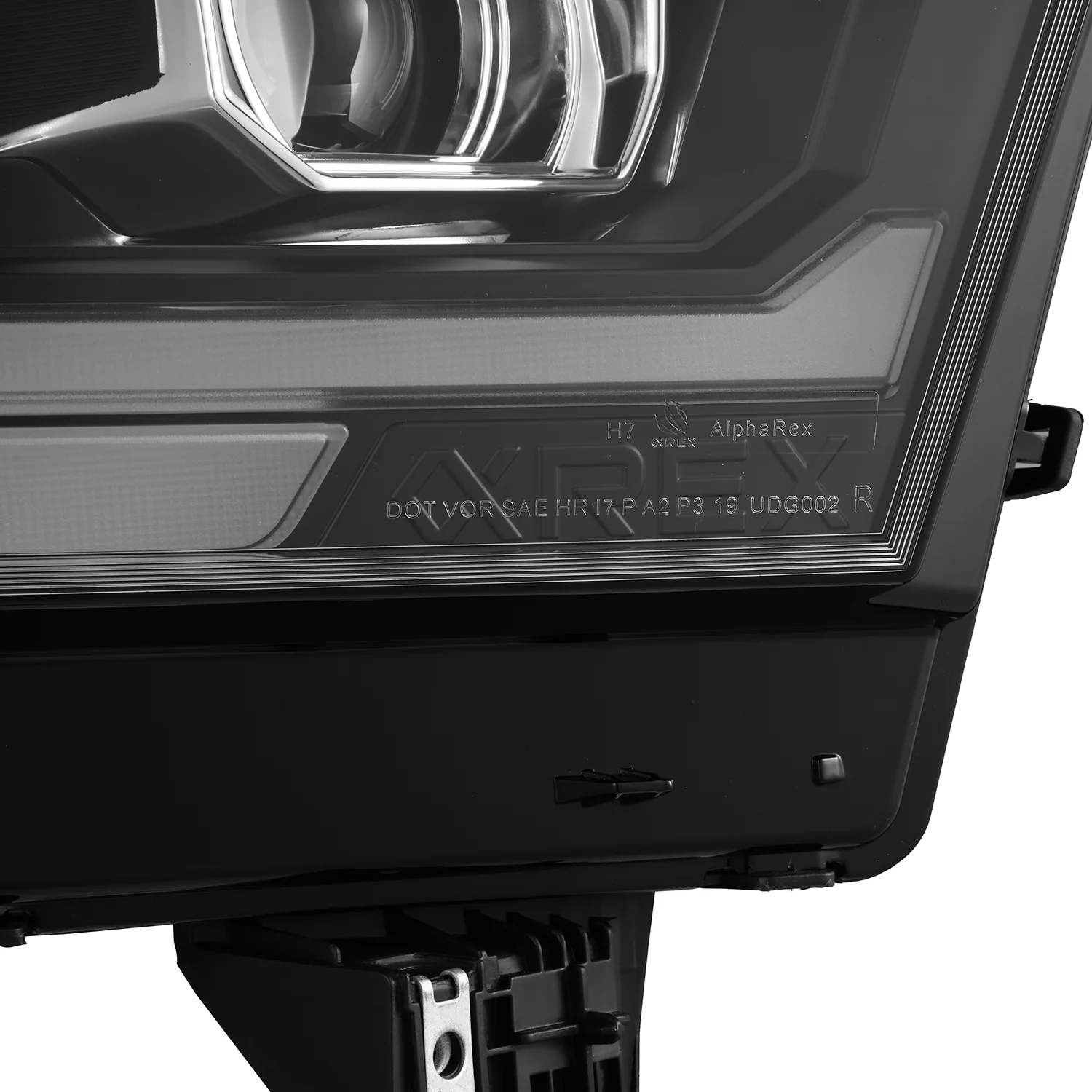 AlphaRex LED Projector Headlights Dodge Ram (19-23) [G2 Version LUXX Series - DRL Light Tube] Alpha-Black or Black - Image 15