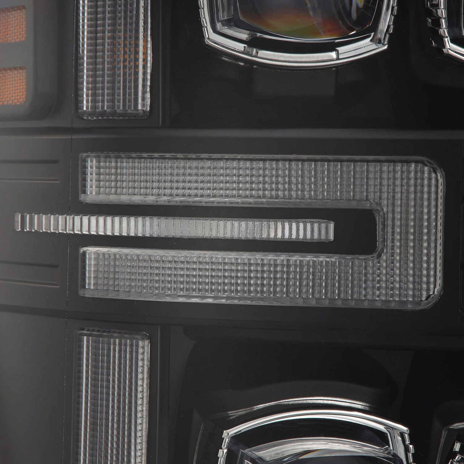 AlphaRex LED Projector Headlights Ford Excursion (08-10) [3D Ice-Cube LED - NOVA Series w/ DRL] Alpha-Black or Black - Image 7