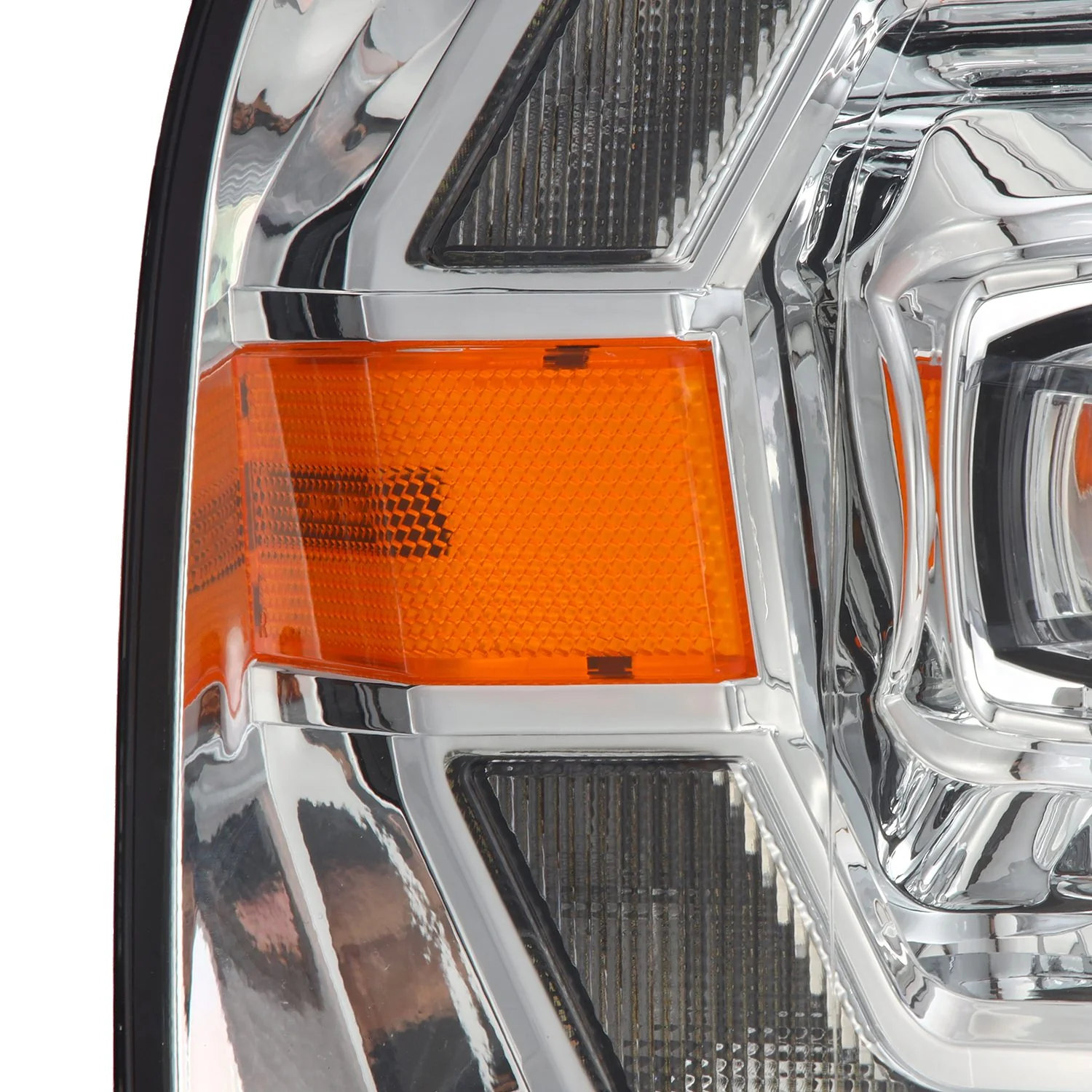 AlphaRex LED Projector Headlights Ford F150 (04-08) [3D Ice-Cube LED - NOVA Series w/ DRL] Alpha-Black / Black / Chrome - Image 17