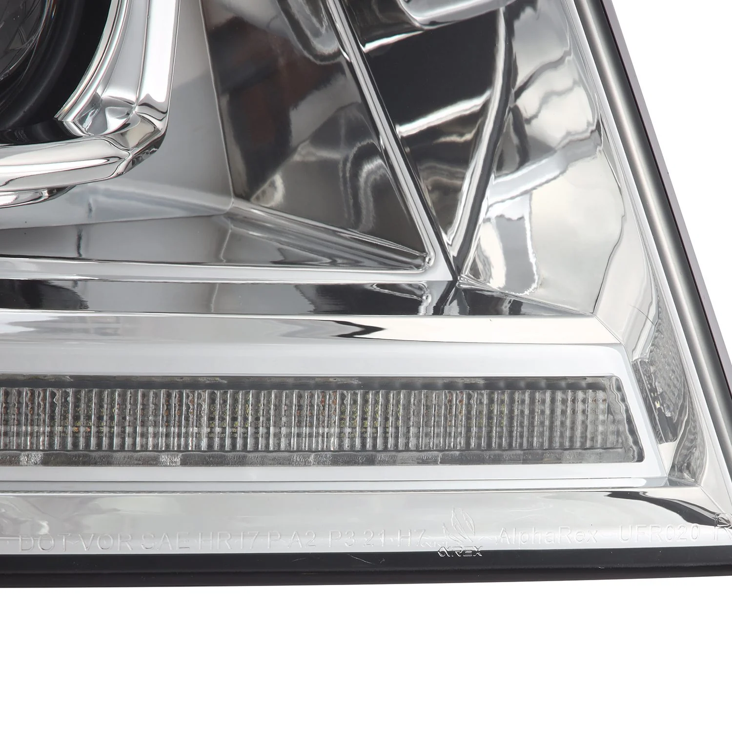 AlphaRex LED Projector Headlights Ford F150 (04-08) [LUXX Series - DRL Light Tube] Black / Chrome / Alpha-Black - Image 11