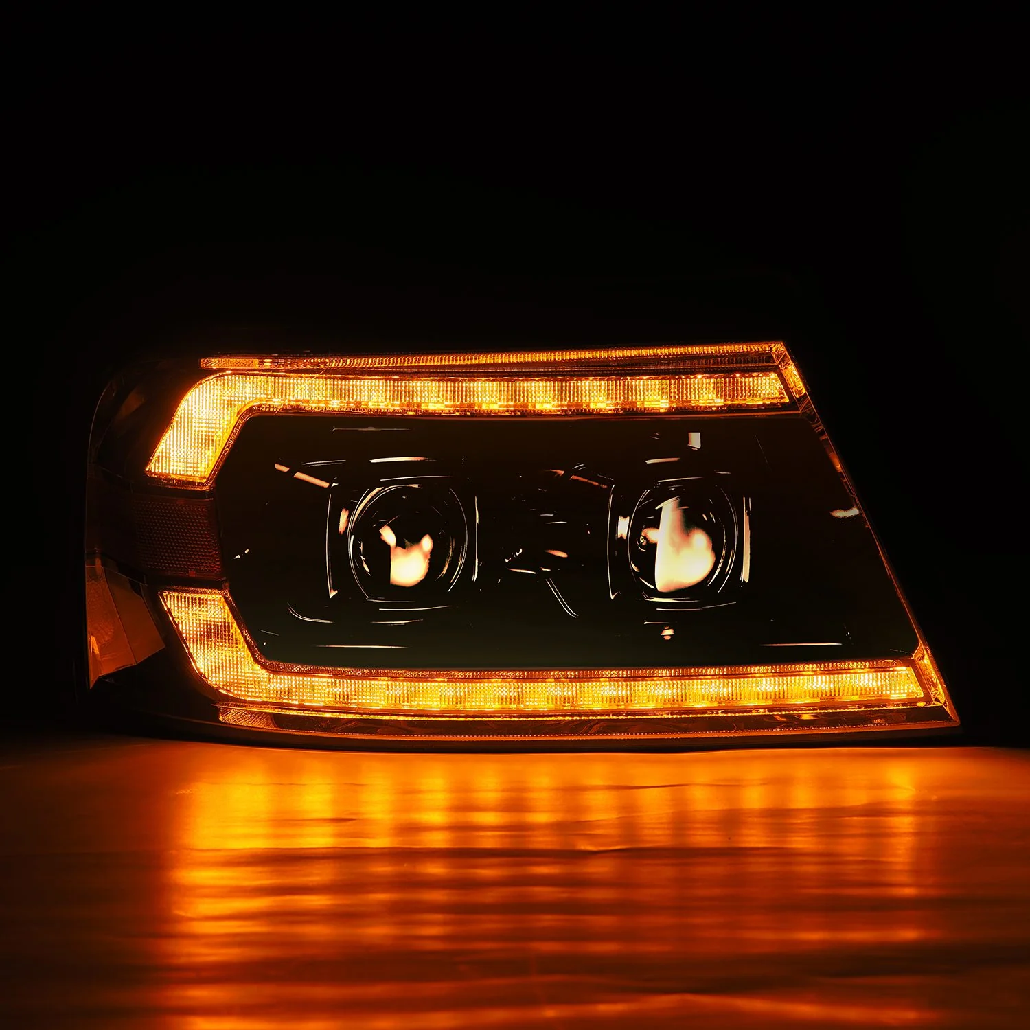 AlphaRex LED Projector Headlights Ford F150 (04-08) [LUXX Series - DRL Light Tube] Black / Chrome / Alpha-Black - Image 19