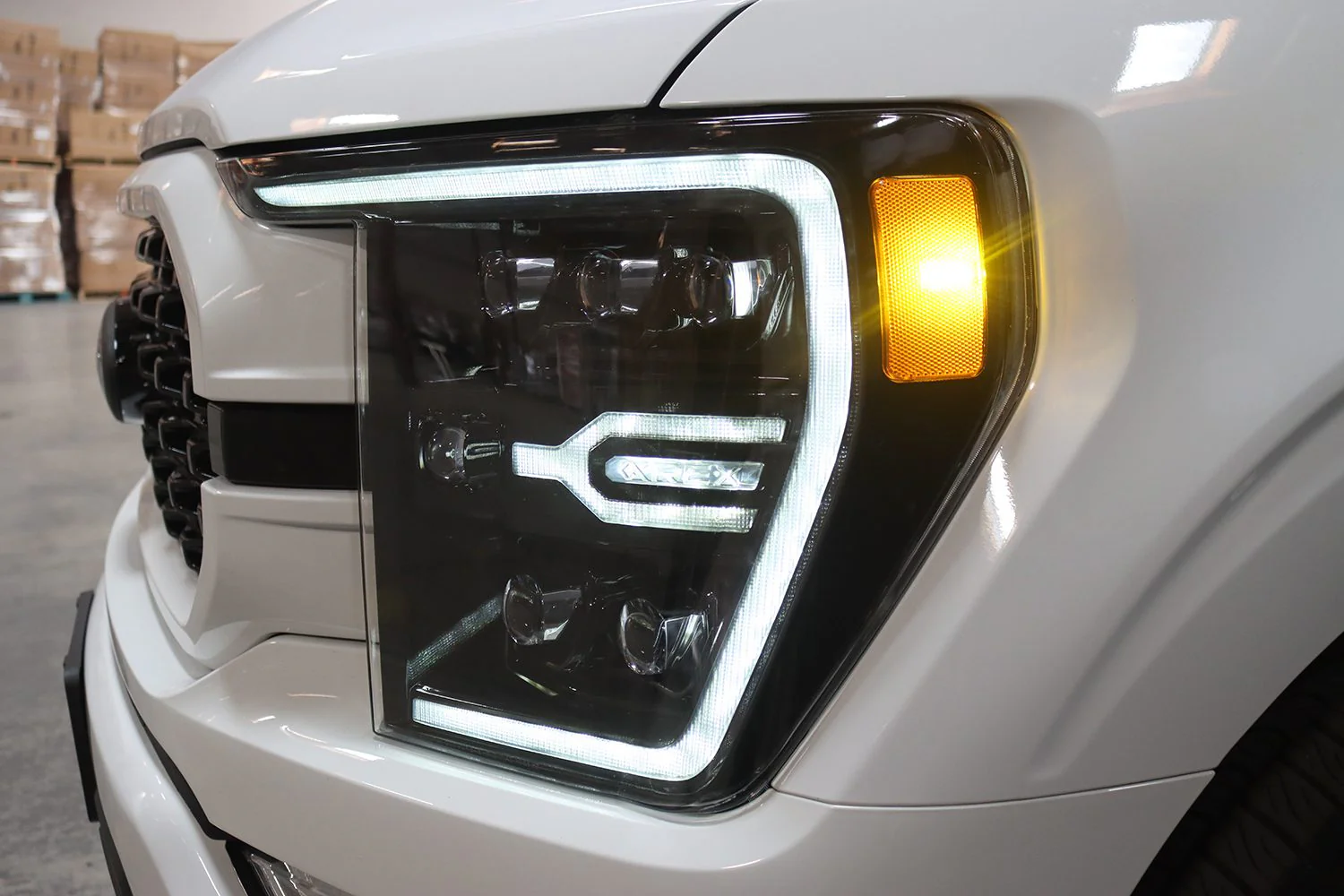 AlphaRex LED Projector Headlights Ford F150 / F150 Raptor (21-23) [3D Ice Cube LED - NOVA Series w/ DRL] 14th Gen Style Black or Jet Black - Image 23