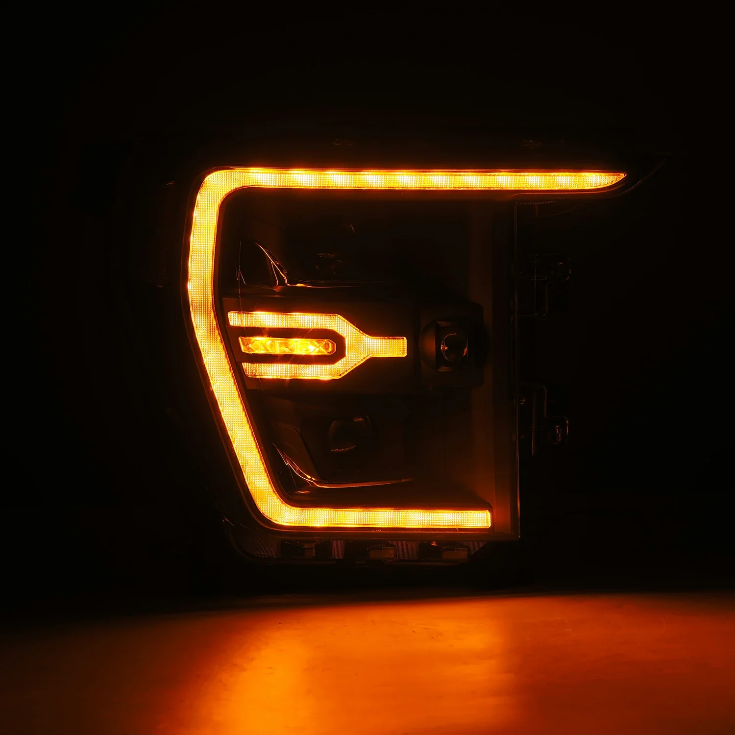 AlphaRex LED Projector Headlights Ford F150 / F150 Raptor (21-23) [LUXX Series - DRL Light Tube] Alpha-Black or Black - Image 10