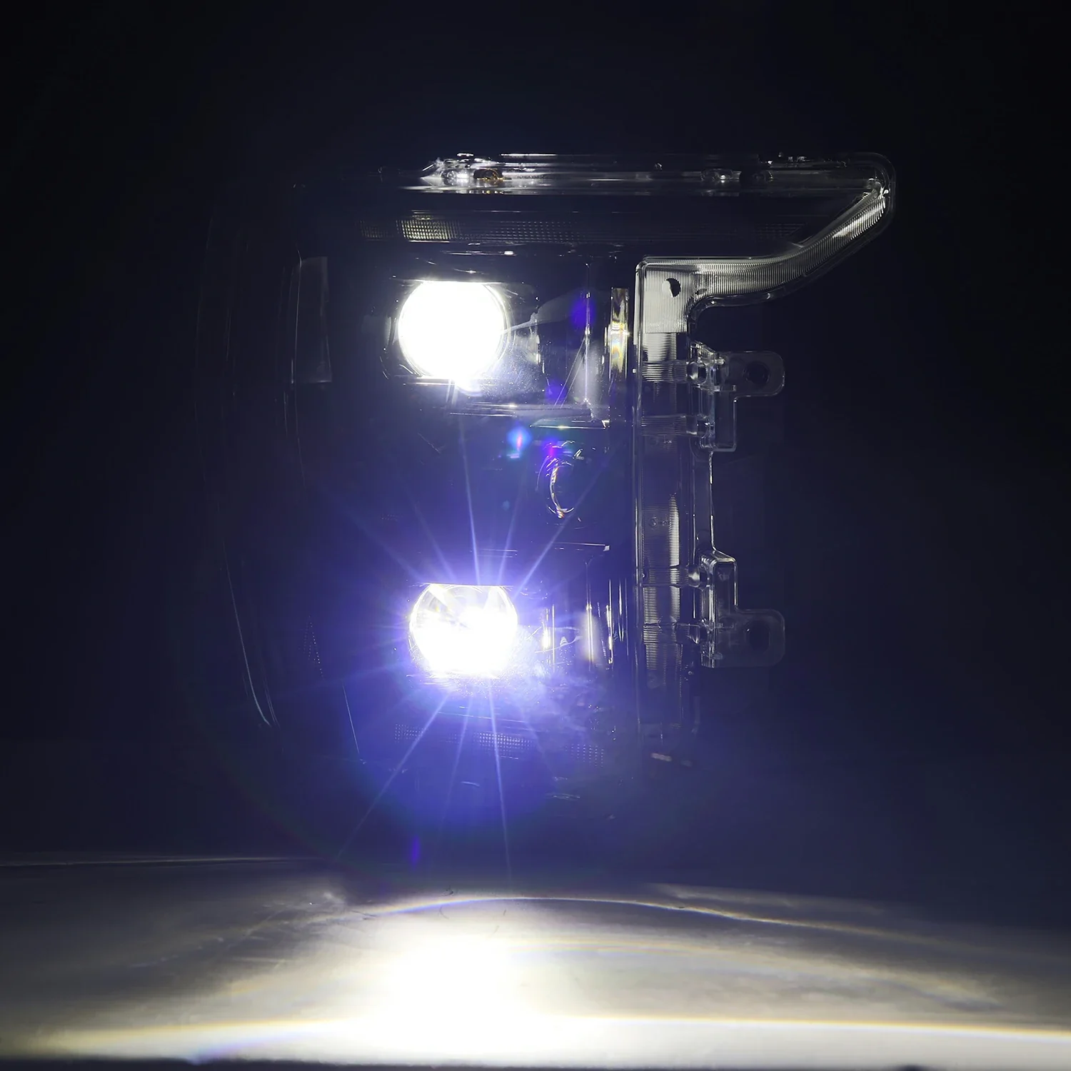 AlphaRex LED Projector Headlights Ford F150 / F150 Raptor (21-23) [LUXX Series - DRL Light Tube] Alpha-Black or Black - Image 4