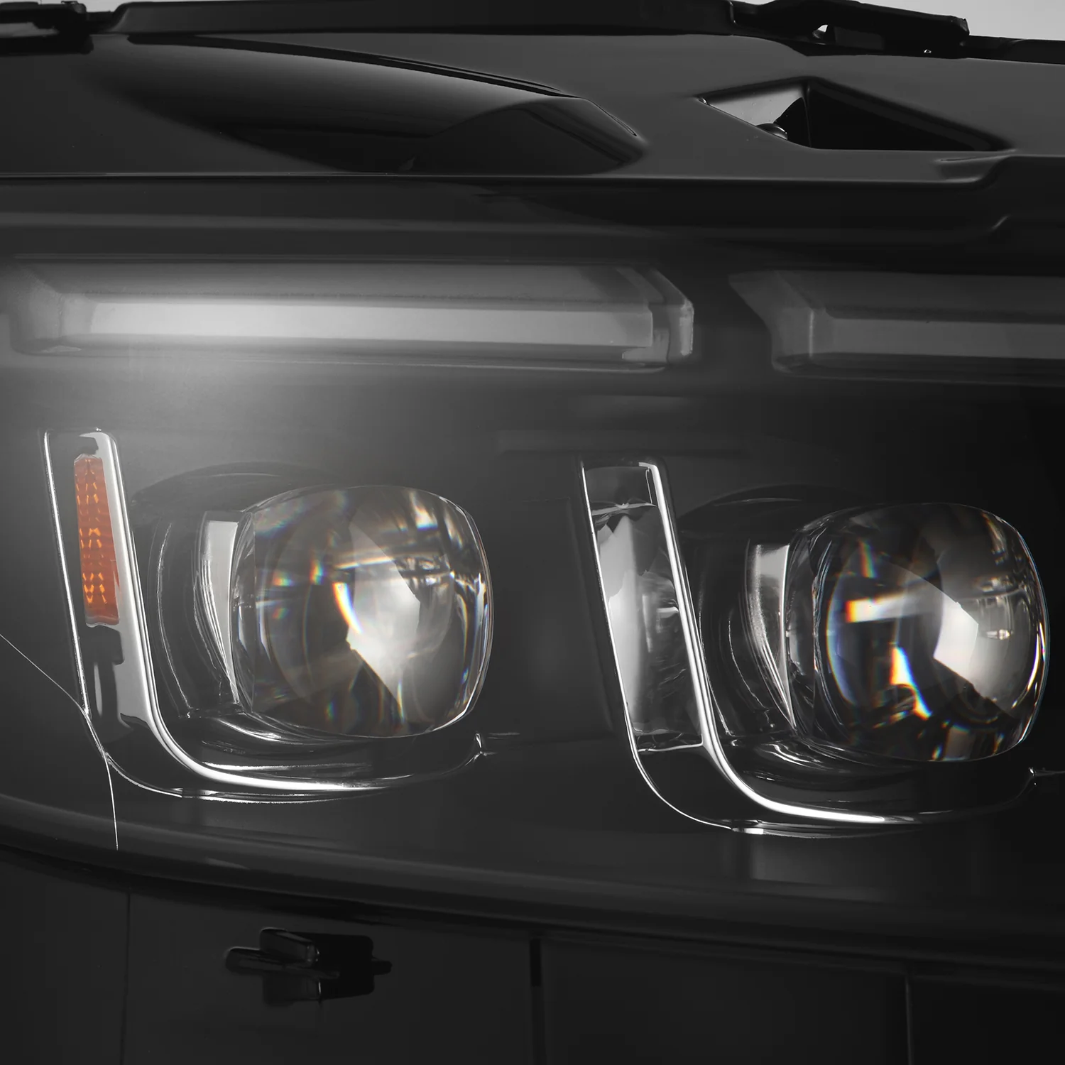 AlphaRex LED Projector Headlights Ford Mustang (15-17) S550 [3D Ice-Cube LED - NOVA Series w/ DRL] Alpha-Black or Black - Image 25