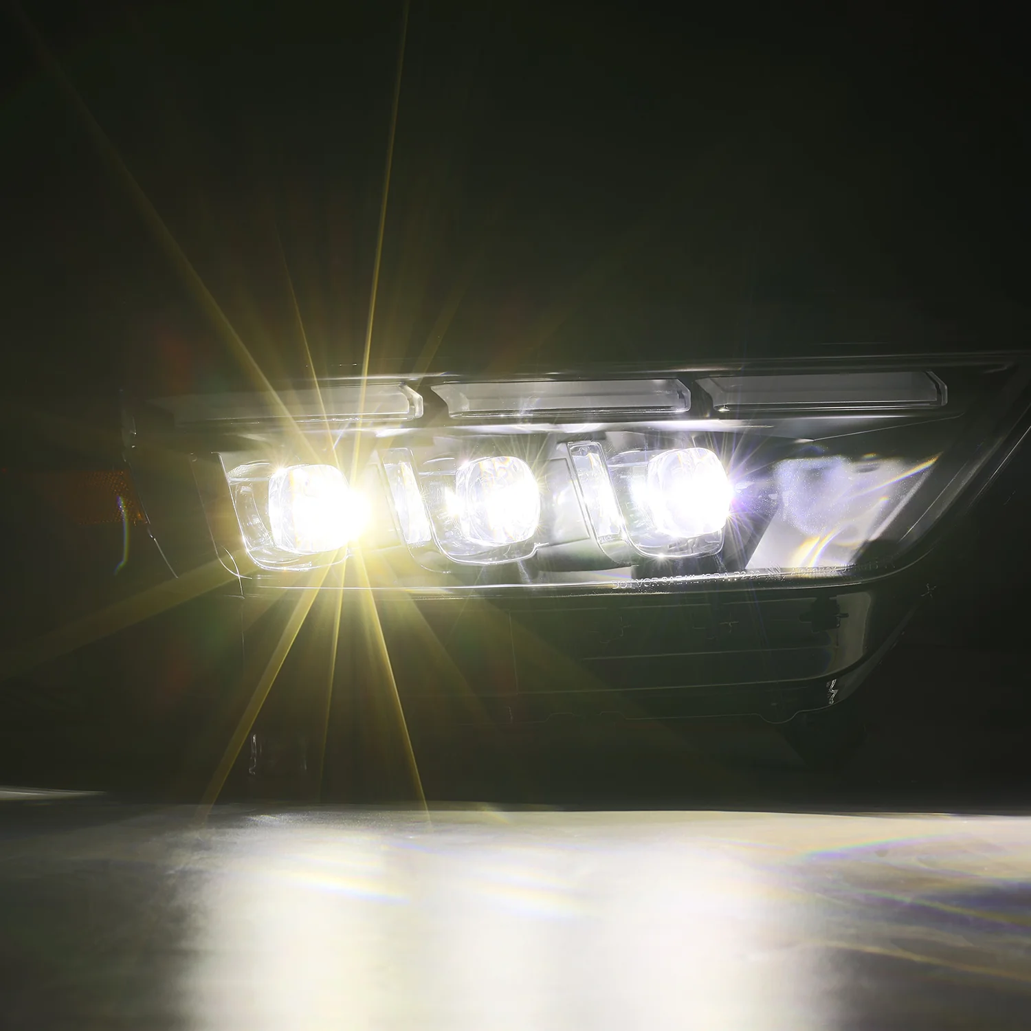 AlphaRex LED Projector Headlights Ford Mustang (15-17) S550 [3D Ice-Cube LED - NOVA Series w/ DRL] Alpha-Black or Black - Image 29