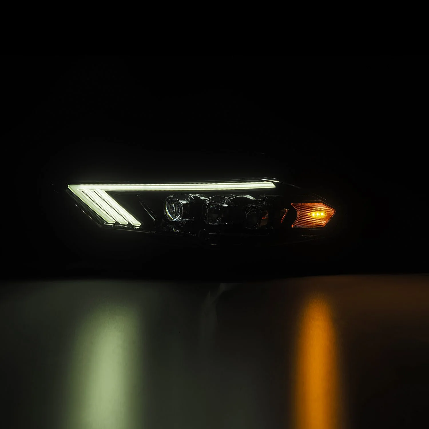AlphaRex LED Projector Headlights Ford Mustang (18-22) S550 [3D Ice-Cube LED - NOVA Series w/ DRL] Alpha-Black or Black - Image 13