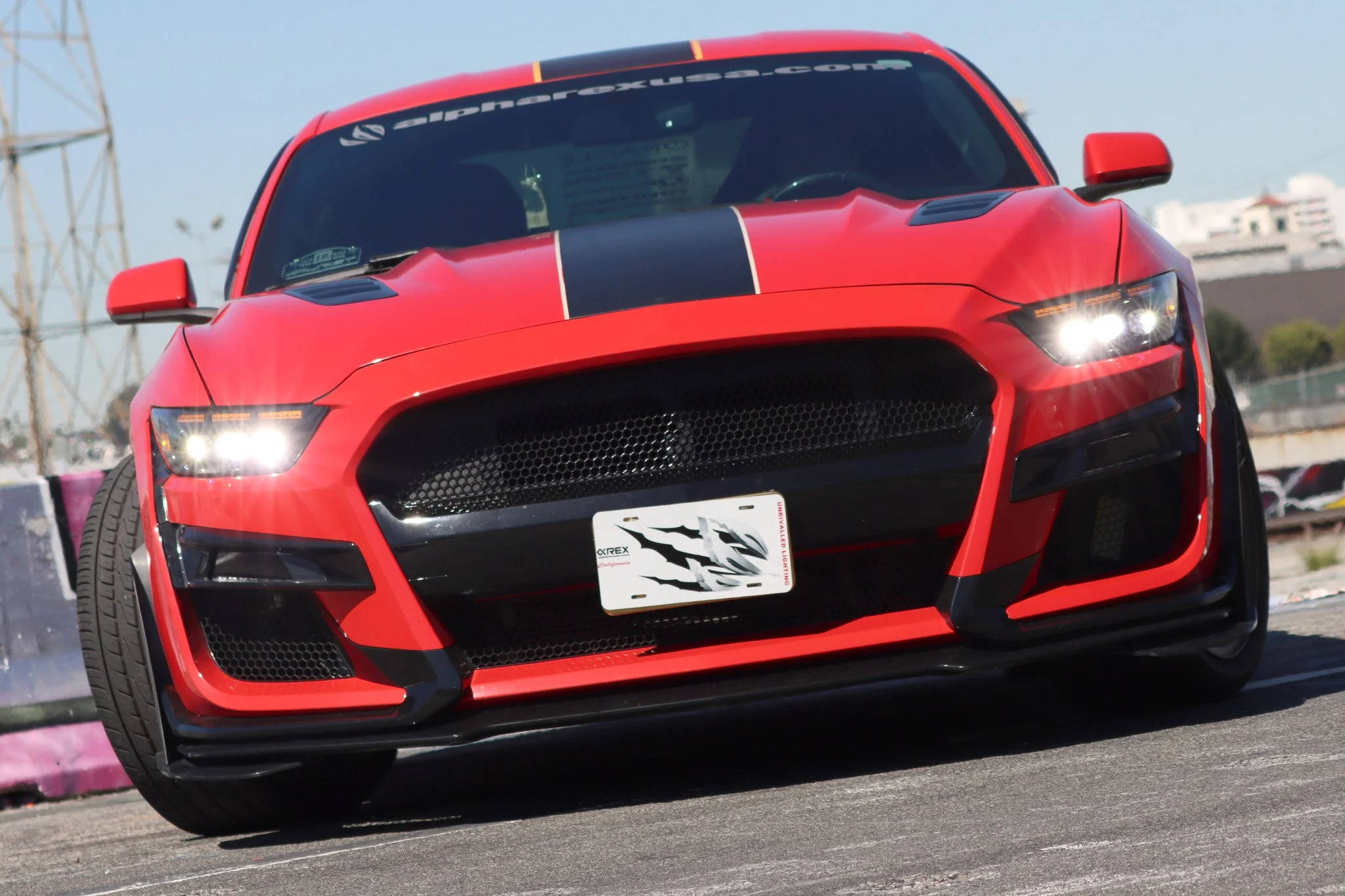 AlphaRex LED Projector Headlights Ford Mustang Shelby GT350 / GT500 (18-20) S550 [3D Ice-Cube LED - NOVA Series w/ DRL] Alpha-Black or Black - Image 37