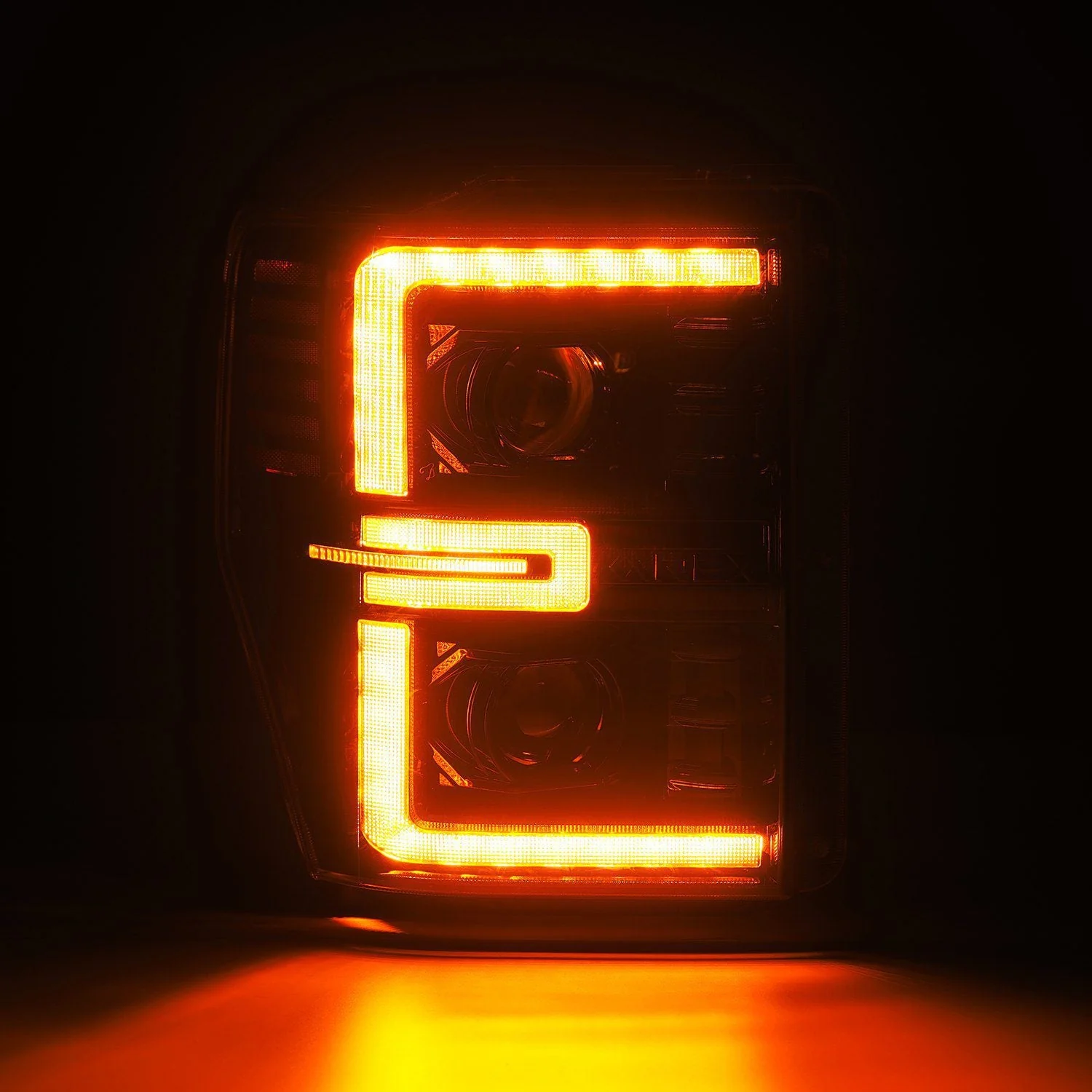 AlphaRex LED Projector Headlights Ford Super Duty (08-10) [LUXX Series - DRL Light Tube] Black or Alpha-Black - Image 12