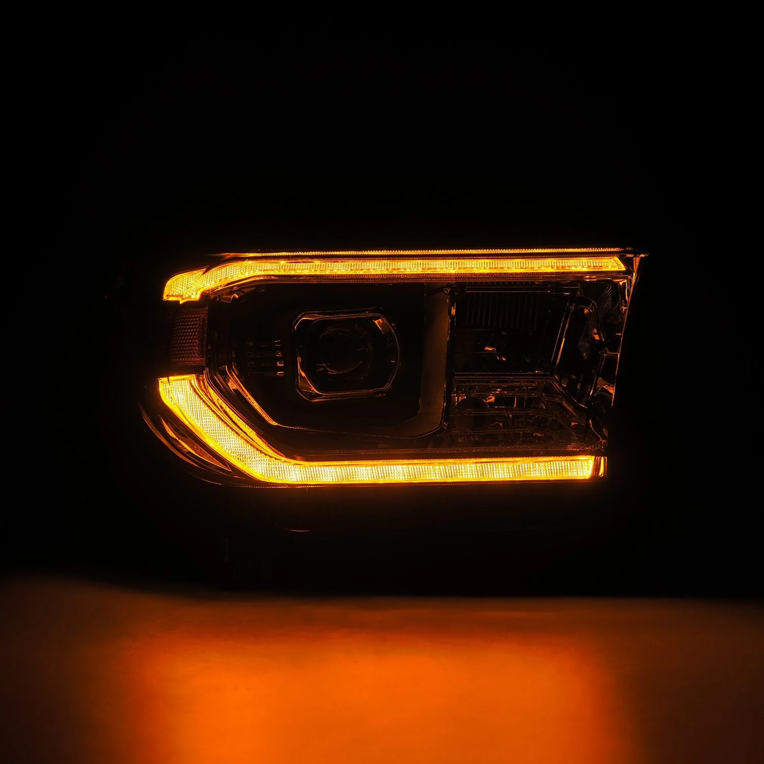 AlphaRex LED Projector Headlights Toyota Sequoia (08-17) [G2 Version LUXX Series - DRL Light Tube] Alpha-Black / Black / Chrome - Image 18