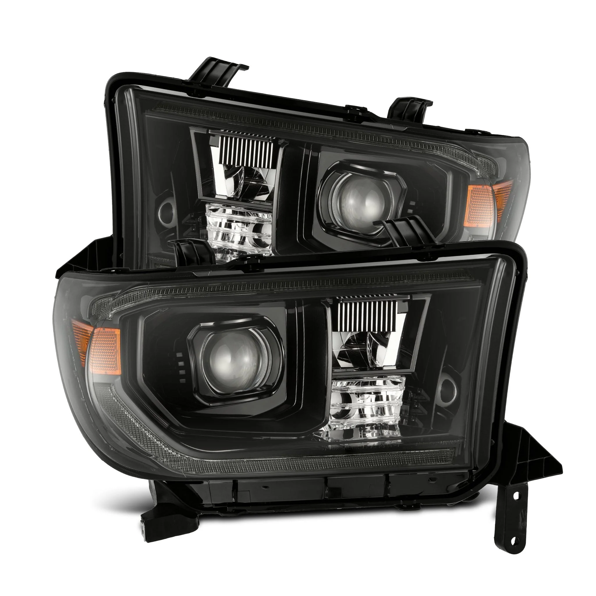 AlphaRex LED Projector Headlights Toyota Sequoia (08-17) [G2 Version LUXX Series - DRL Light Tube] Alpha-Black / Black / Chrome - Image 20