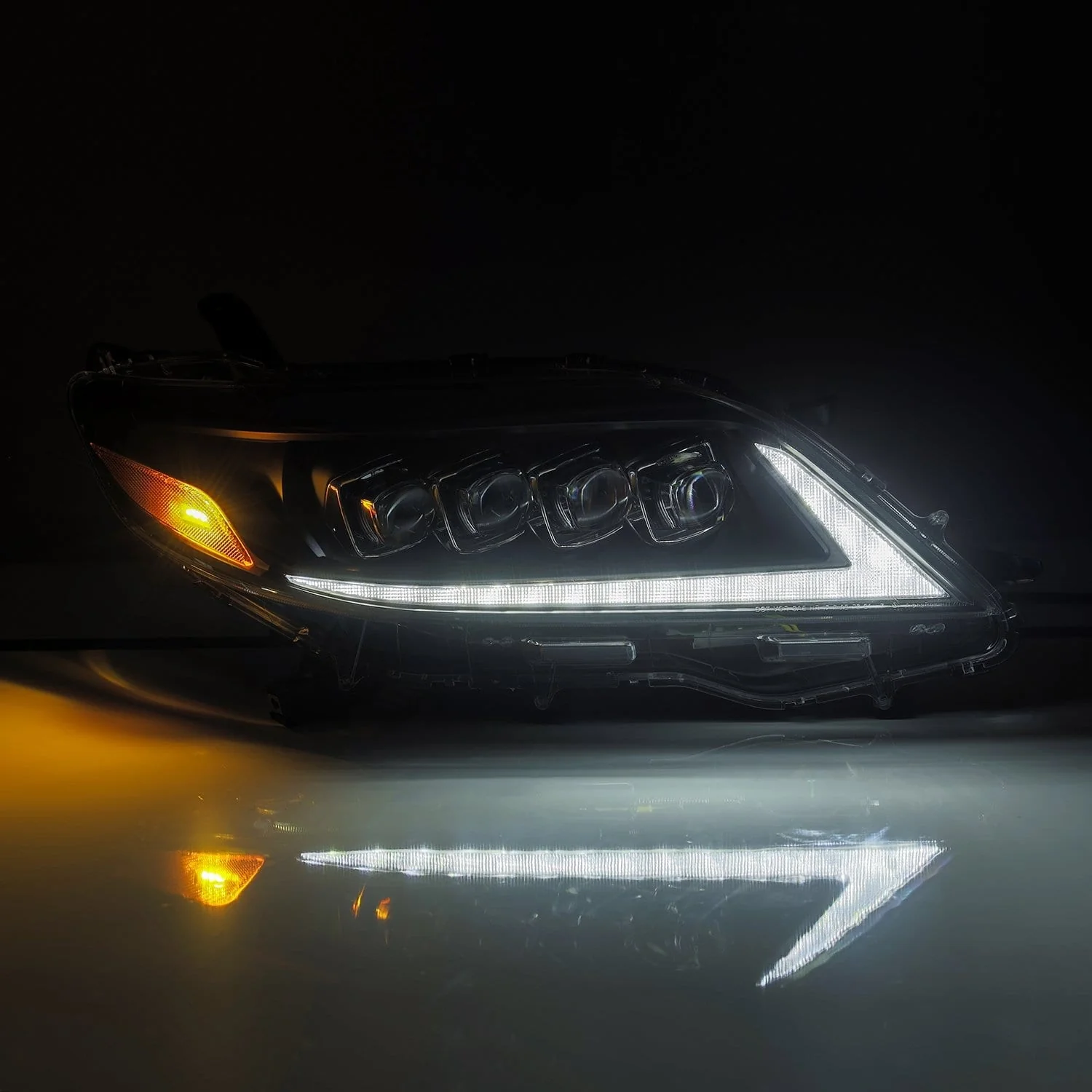 AlphaRex LED Projector Headlights Toyota Sienna (11-20) [3D Ice-Cube LED - NOVA Series w/ DRL] Alpha-Black or Black - Image 15