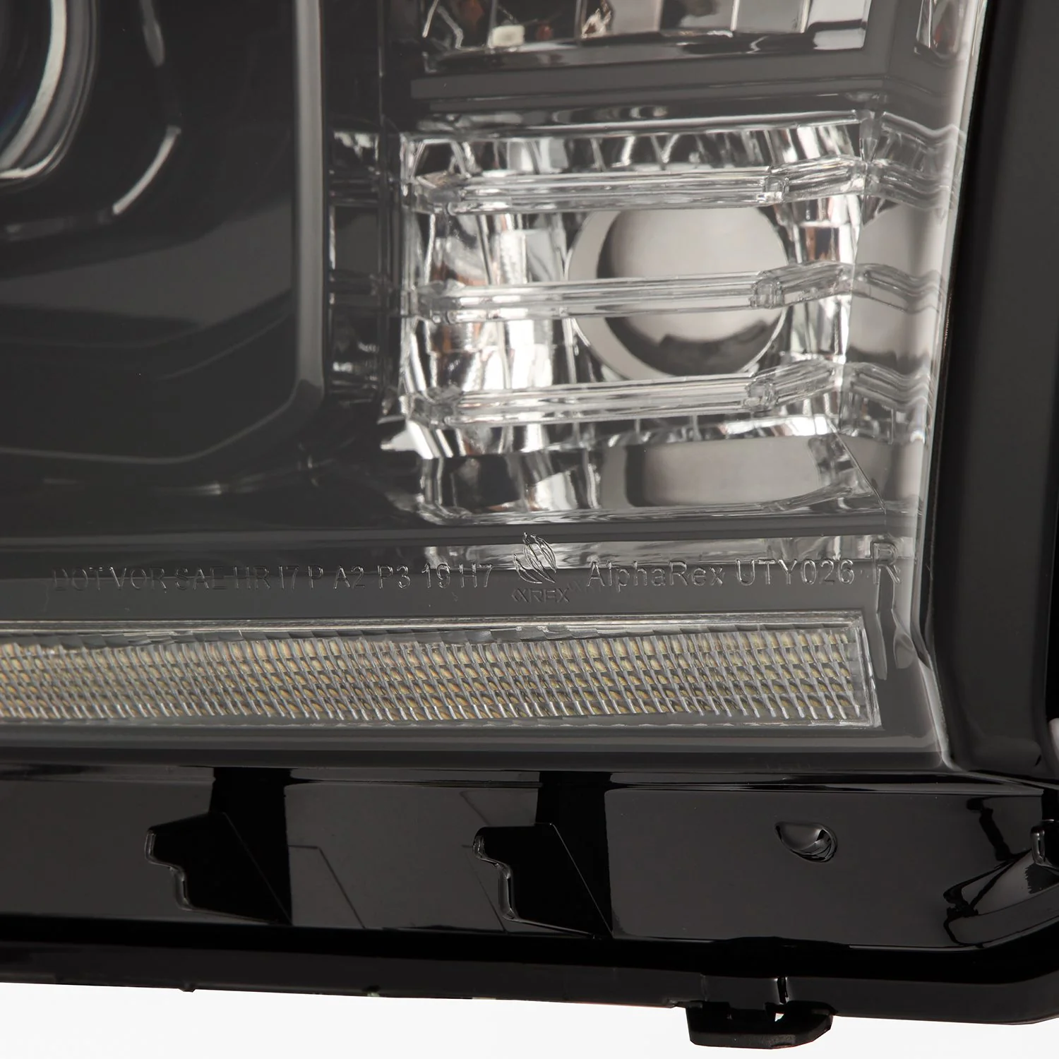 AlphaRex LED Projector Headlights Toyota Tacoma (07-13) [G2 Version LUXX Series - DRL Light Tube] Alpha-Black / Black / Chrome - Image 2