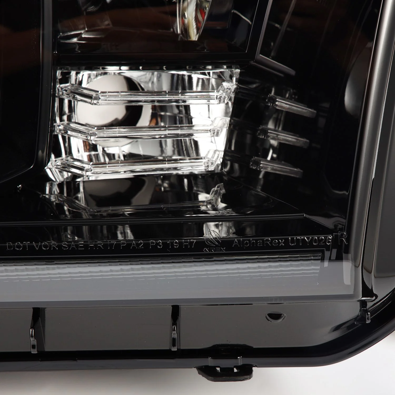 AlphaRex LED Projector Headlights Toyota Tacoma (07-13) [G2 Version LUXX Series - DRL Light Tube] Alpha-Black / Black / Chrome - Image 26