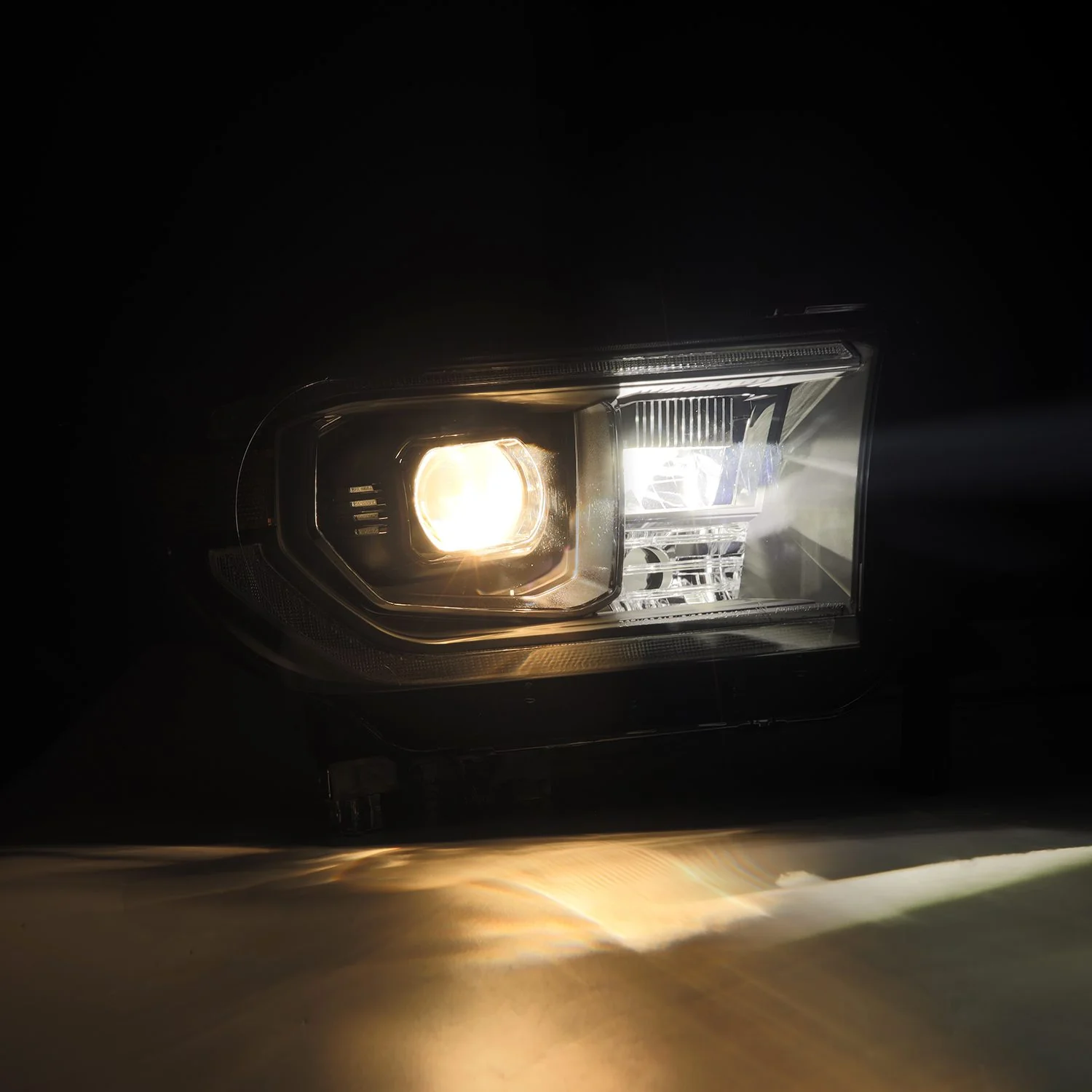 AlphaRex LED Projector Headlights Toyota Tacoma (07-13) [G2 Version LUXX Series - DRL Light Tube] Alpha-Black / Black / Chrome - Image 6