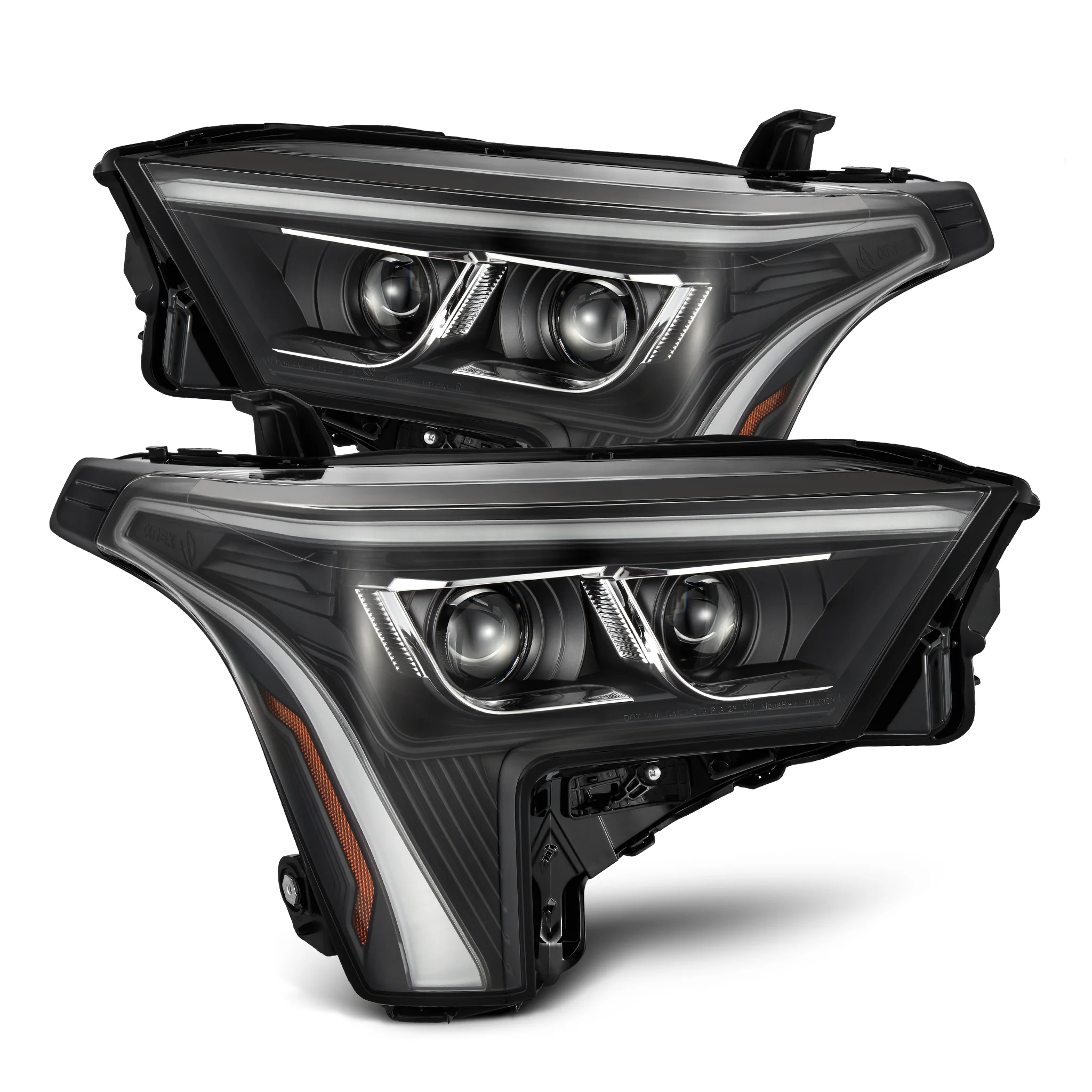 AlphaRex LED Projector Headlights Toyota Tundra (22-23) [LUXX Series - DRL Light Tube] Alpha-Black or Black - Image 10