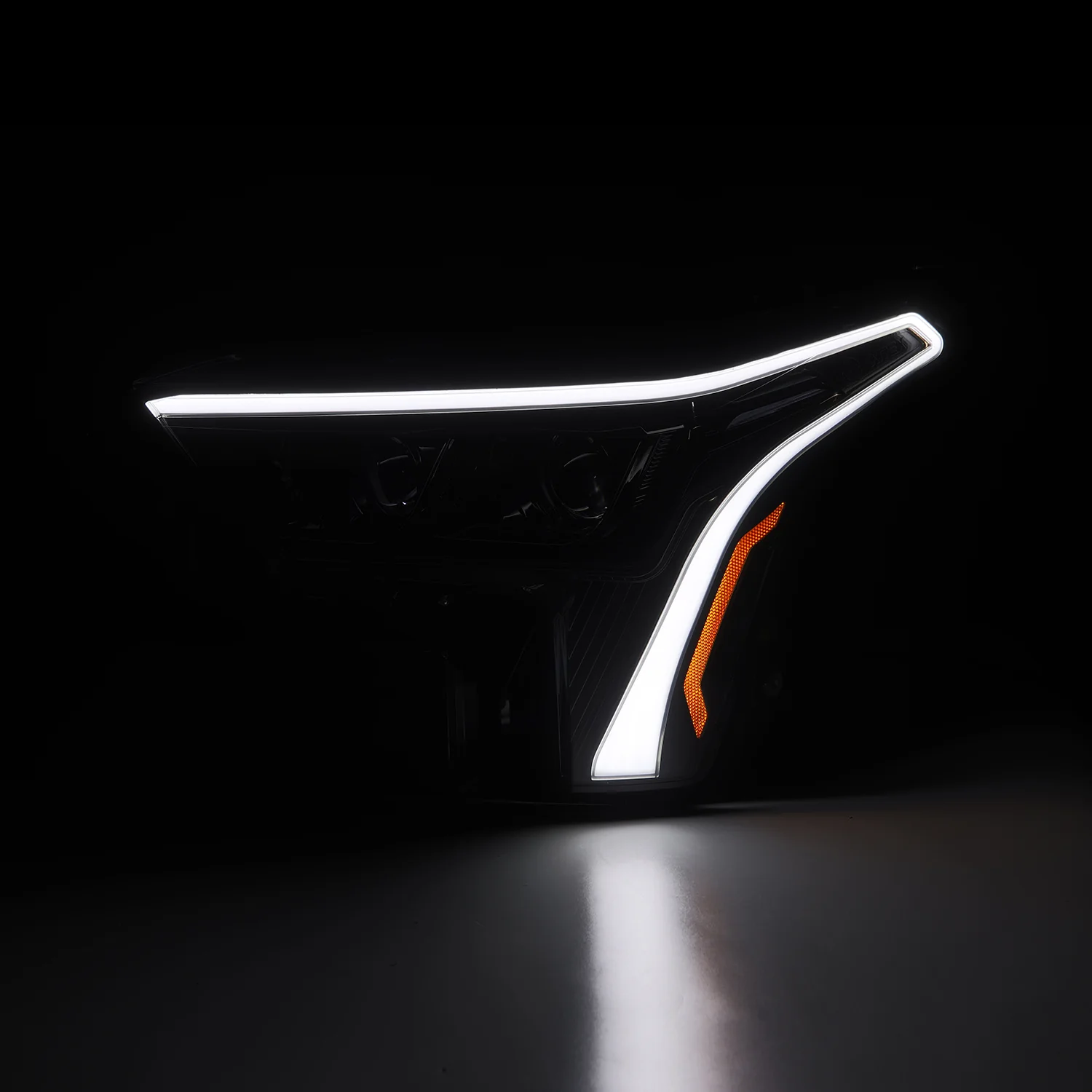 AlphaRex LED Projector Headlights Toyota Tundra (22-23) [LUXX Series - DRL Light Tube] Alpha-Black or Black - Image 9