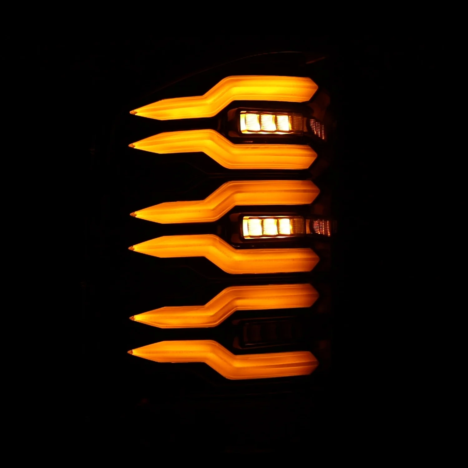 AlphaRex LED Tail Lights Chevy Silverado (07-13) LUXX Series - Black / Black-Red / Alpha-Black - Image 24