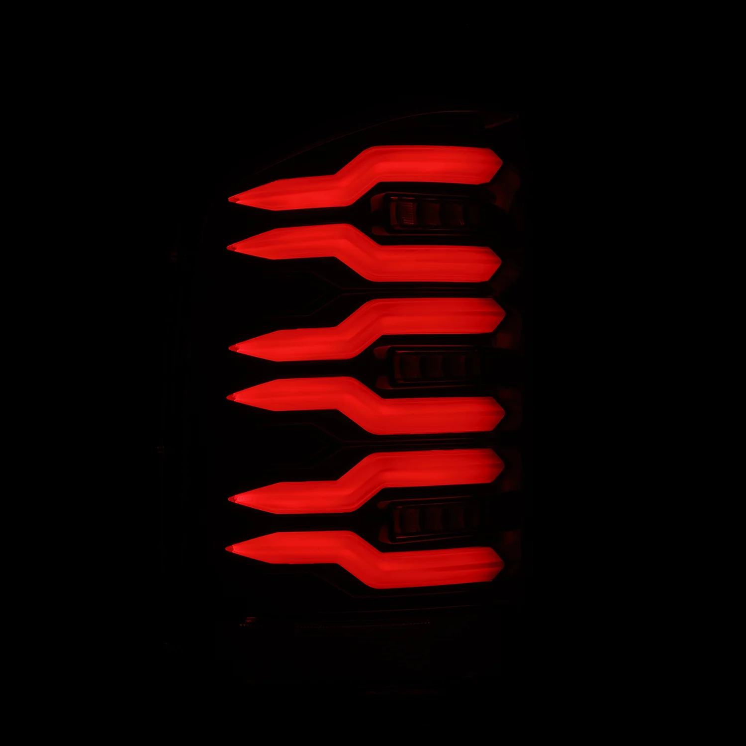 AlphaRex LED Tail Lights Chevy Silverado (07-13) LUXX Series - Black / Black-Red / Alpha-Black - Image 25