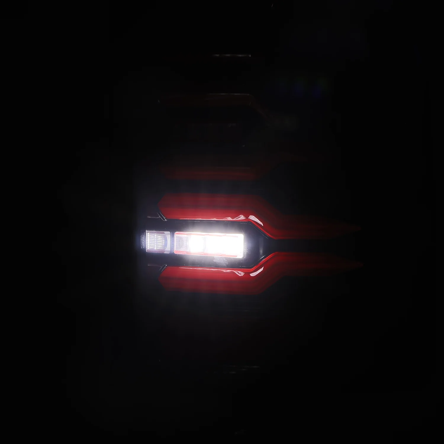 AlphaRex LED Tail Lights Chevy Silverado (07-13) LUXX Series - Black / Black-Red / Alpha-Black - Image 6