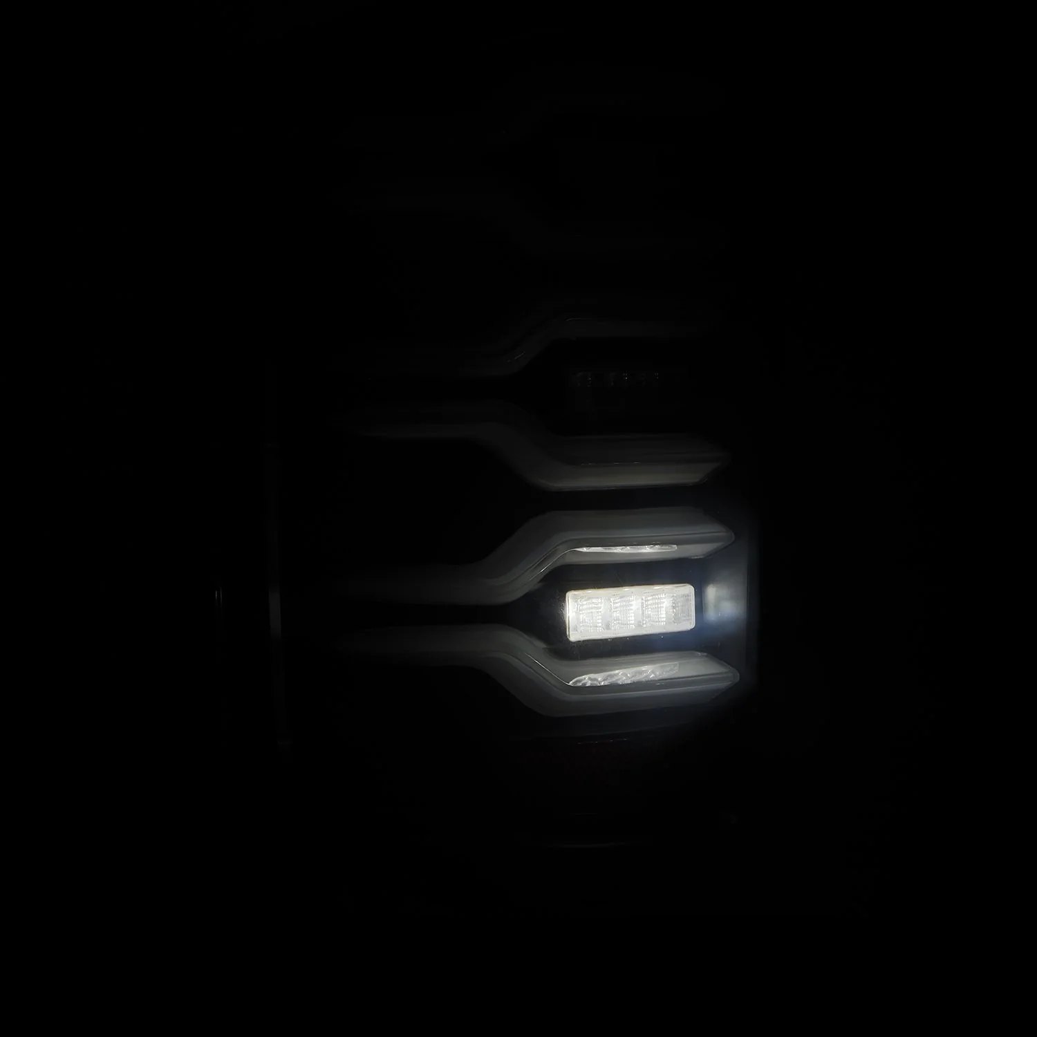 AlphaRex LED Tail Lights Chevy Silverado (14-18) LUXX Series - Black / Black-Red / Alpha-Black - Image 5