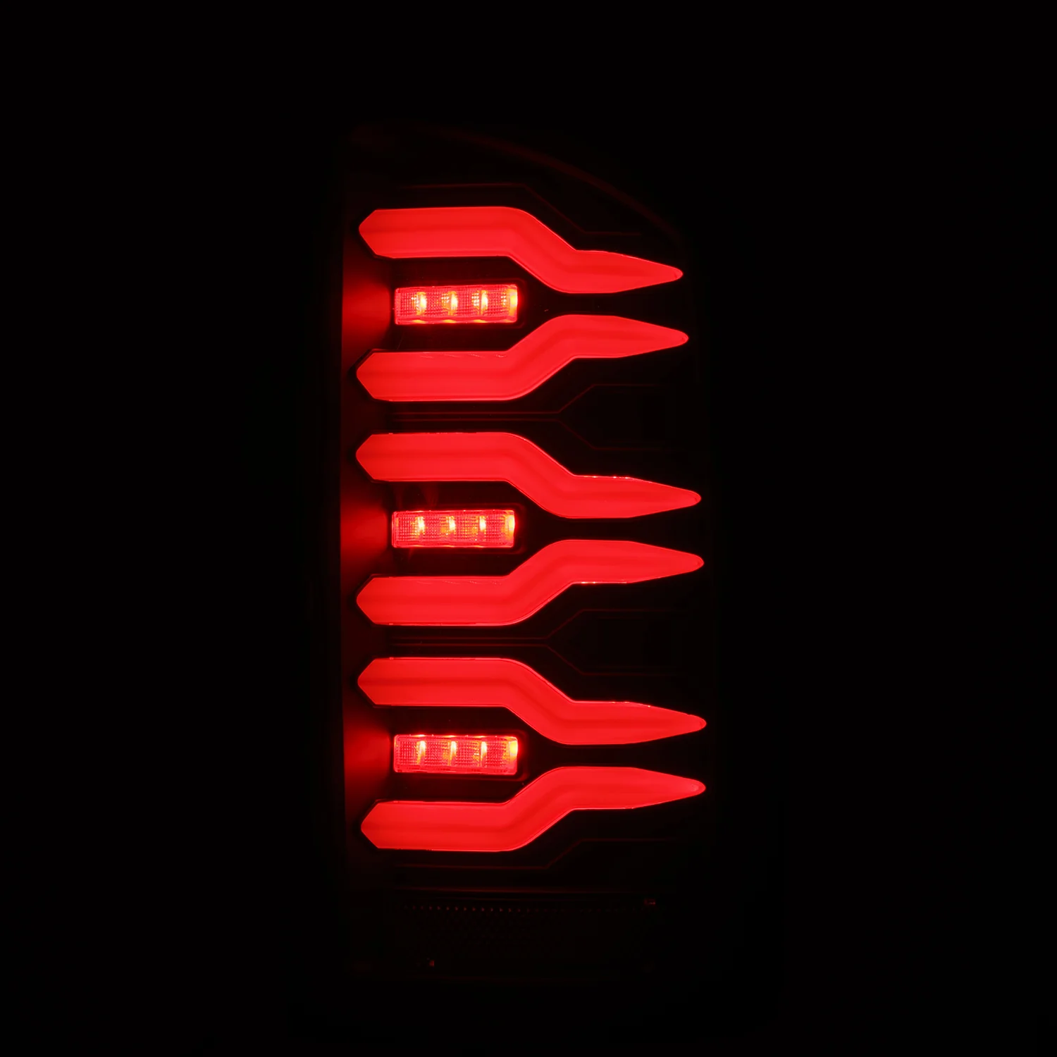 AlphaRex LED Tail Lights Dodge Ram (02-06) LUXX Series - Black / Black-Red / Alpha-Black - Image 7