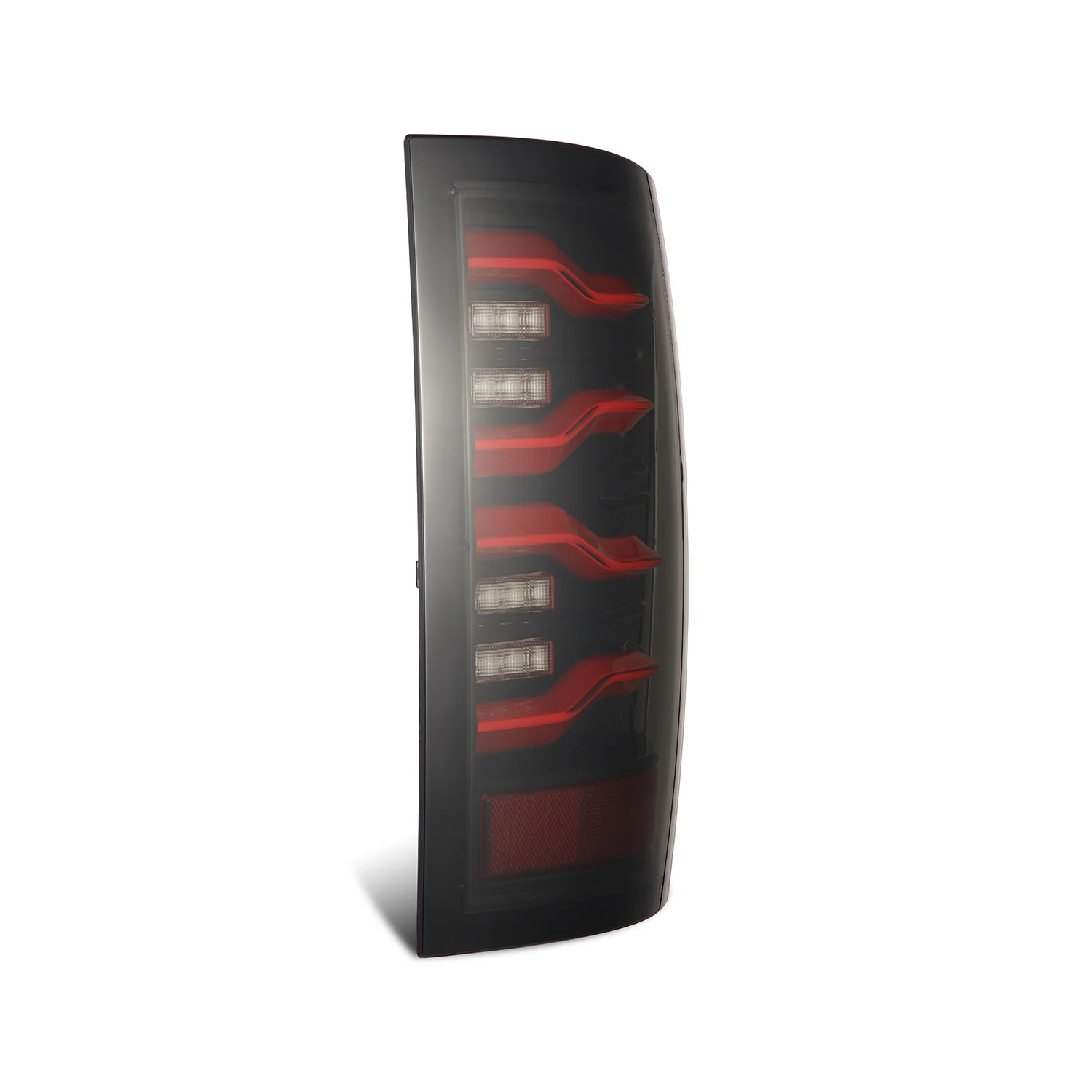 AlphaRex LED Tail Lights Dodge Ram (2009-2020) LUXX Series - Black-Red - Image 2