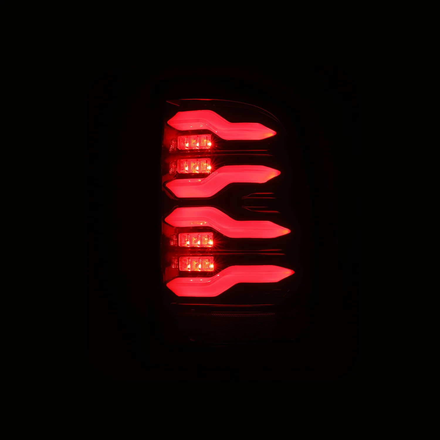 AlphaRex LED Tail Lights Dodge Ram (2009-2020) LUXX Series - Black-Red - Image 4
