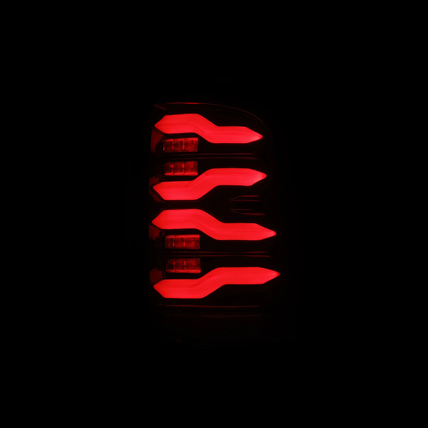 AlphaRex LED Tail Lights Dodge Ram (2009-2020) LUXX Series - Black-Red - Image 5