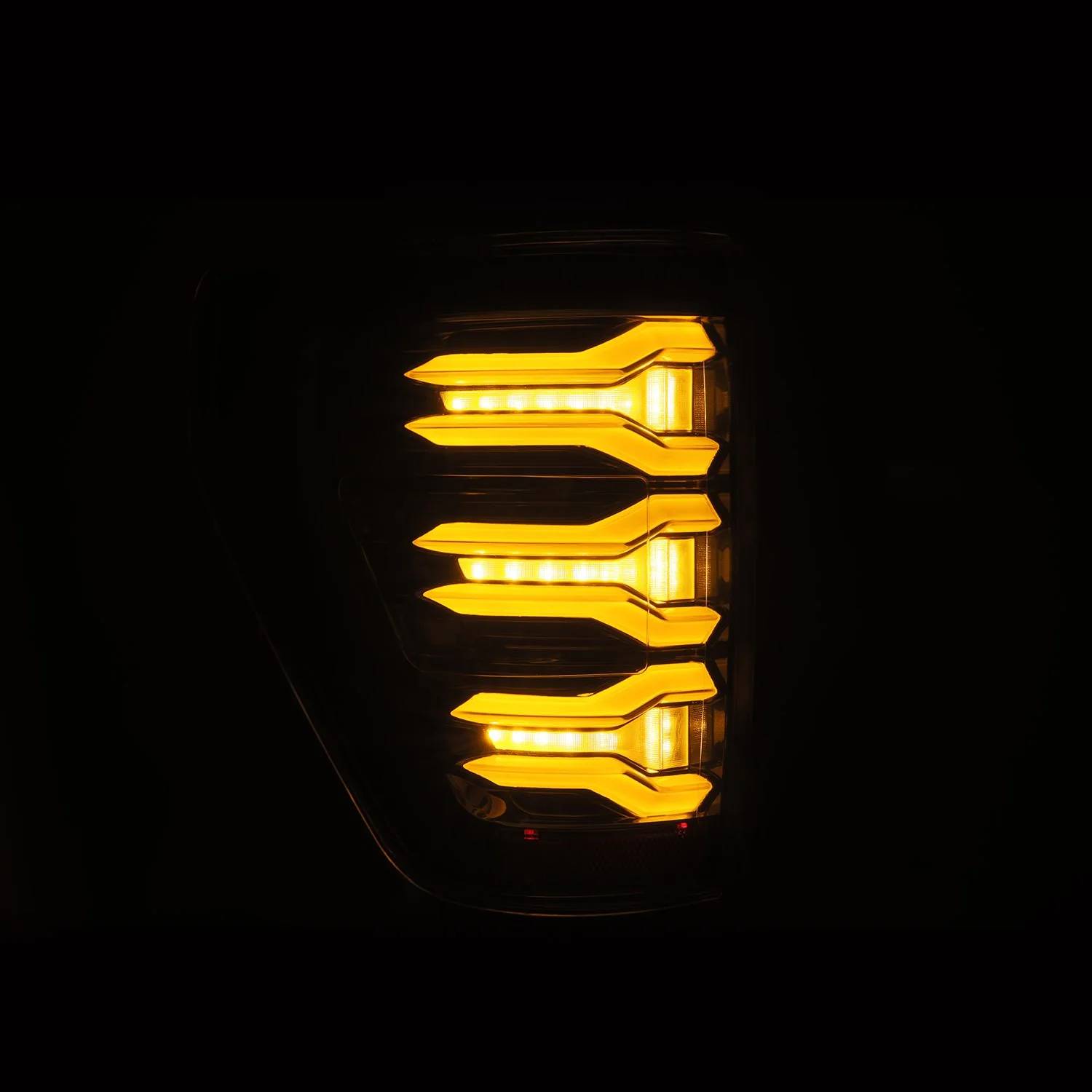 AlphaRex LED Tail Lights Ford F150 (21-23) LUXX Series - Alpha-Black / Black / Black-Red - Image 10