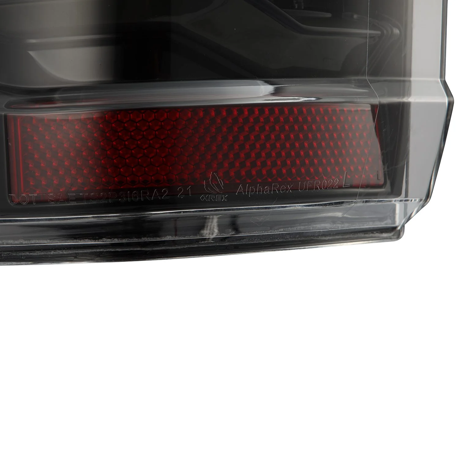 AlphaRex LED Tail Lights Ford F150 (21-23) LUXX Series - Alpha-Black / Black / Black-Red - Image 3